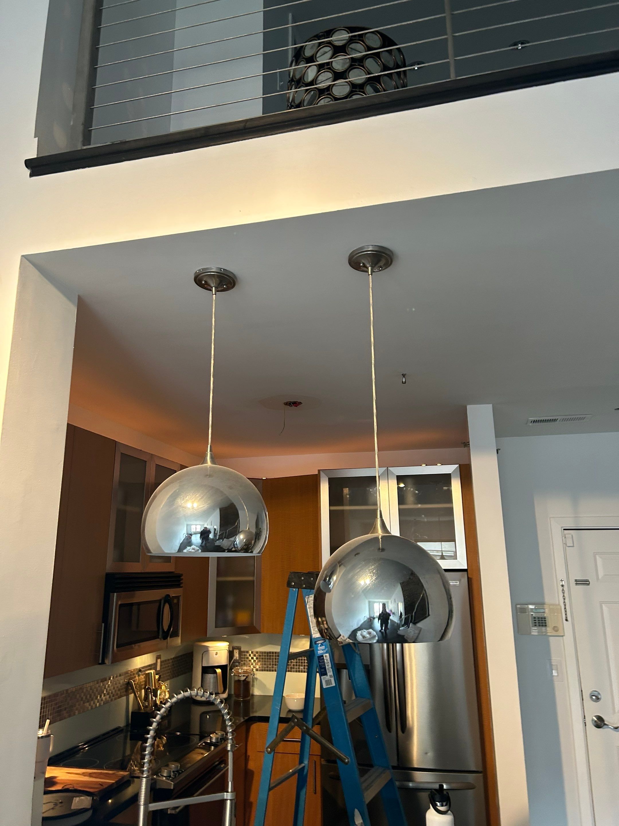 Lighting Installation using Chandelier by Staybright Electric