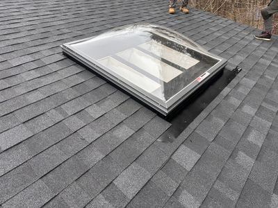 Roof Replacement & Velux Double Bubble Skylight Installation – Madbury, NH