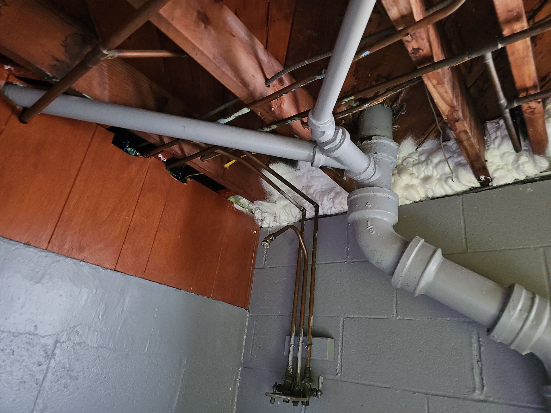 Attic Insulation using open cell spray foam by NYS Foam & Energy