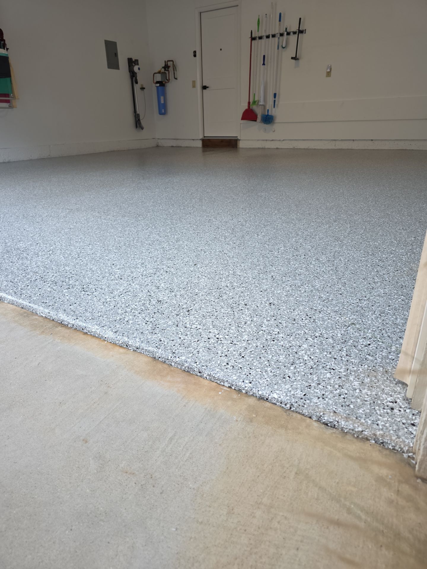 Morro Bay Garage Floor Transformation With Simiron Feather Gray Epoxy by MGP Coatings