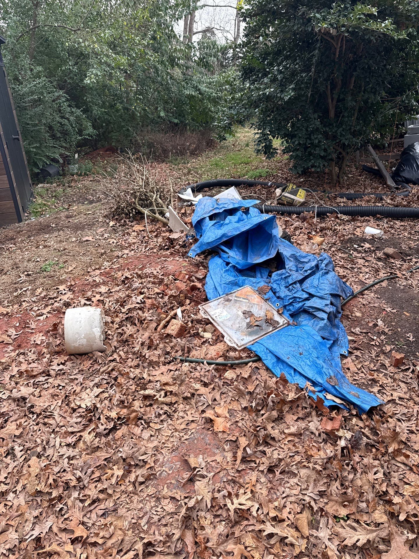 Job site clean up in Matthews by Badger Hauling