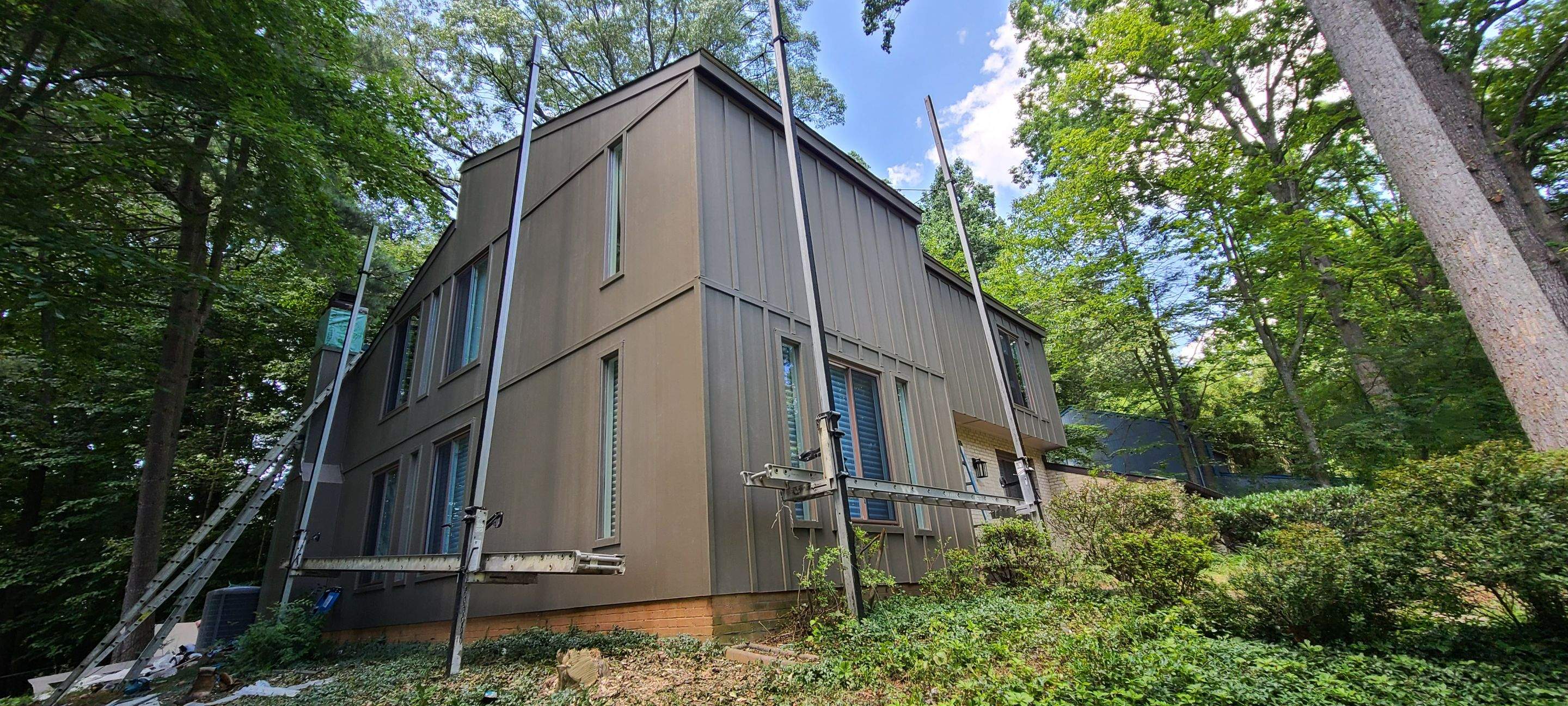 James Hardie Board and Batten Siding and ProVia entry door by Window Depot of Annapolis