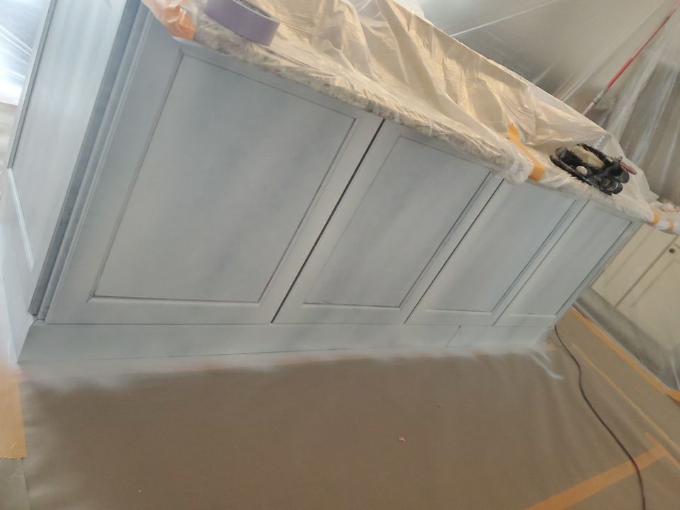 Kitchen Cabinets Refinished in Kendall Charcoal HC-166  by Spectrum Painting, LLC