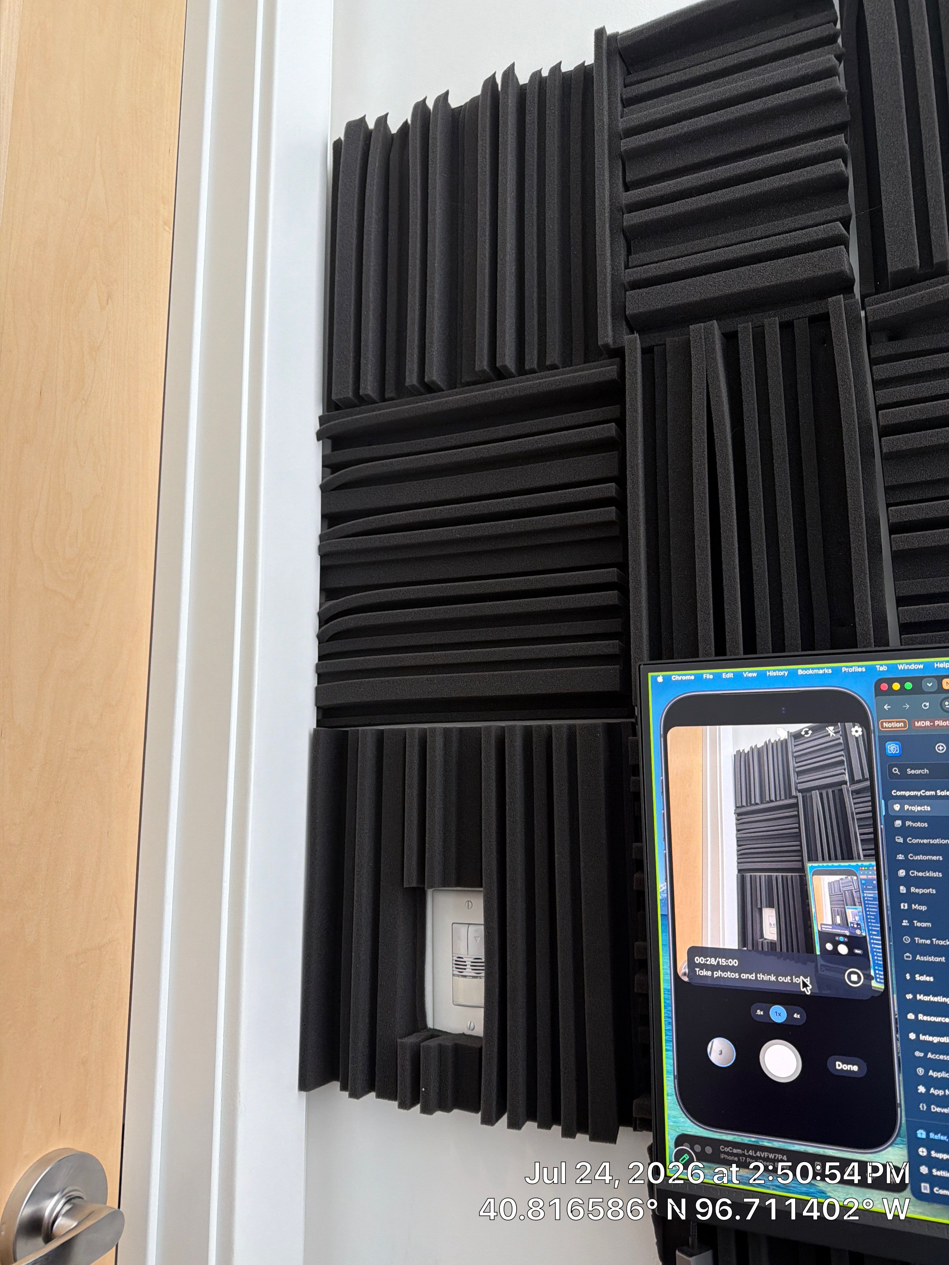 Lincoln Office Space Upgrade with Acoustic Treatments and Interior Glass Signage by CompanyCam Sales Demo