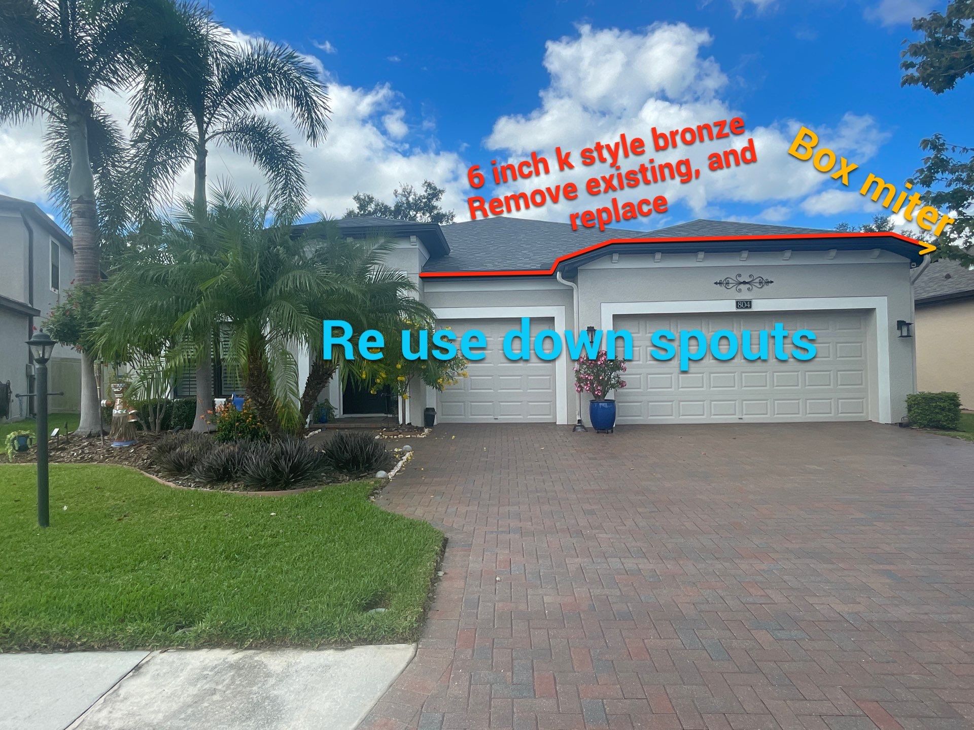 K-Style Seamless Gutter Installation in Bradenton FL by Gutter Professors