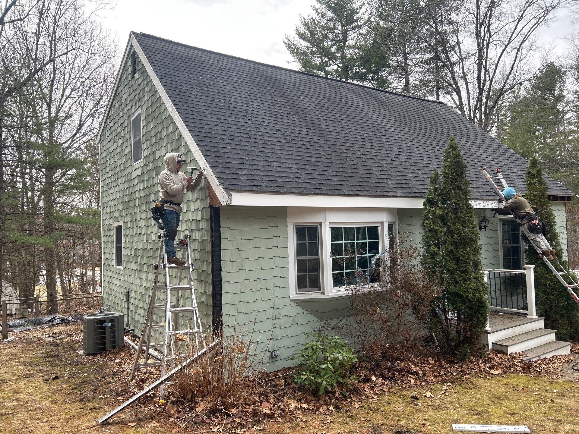 PVC Fascia & Corner Board Replacement — Billerica, MA by Mighty Dog Roofing of Greater Middlesex County