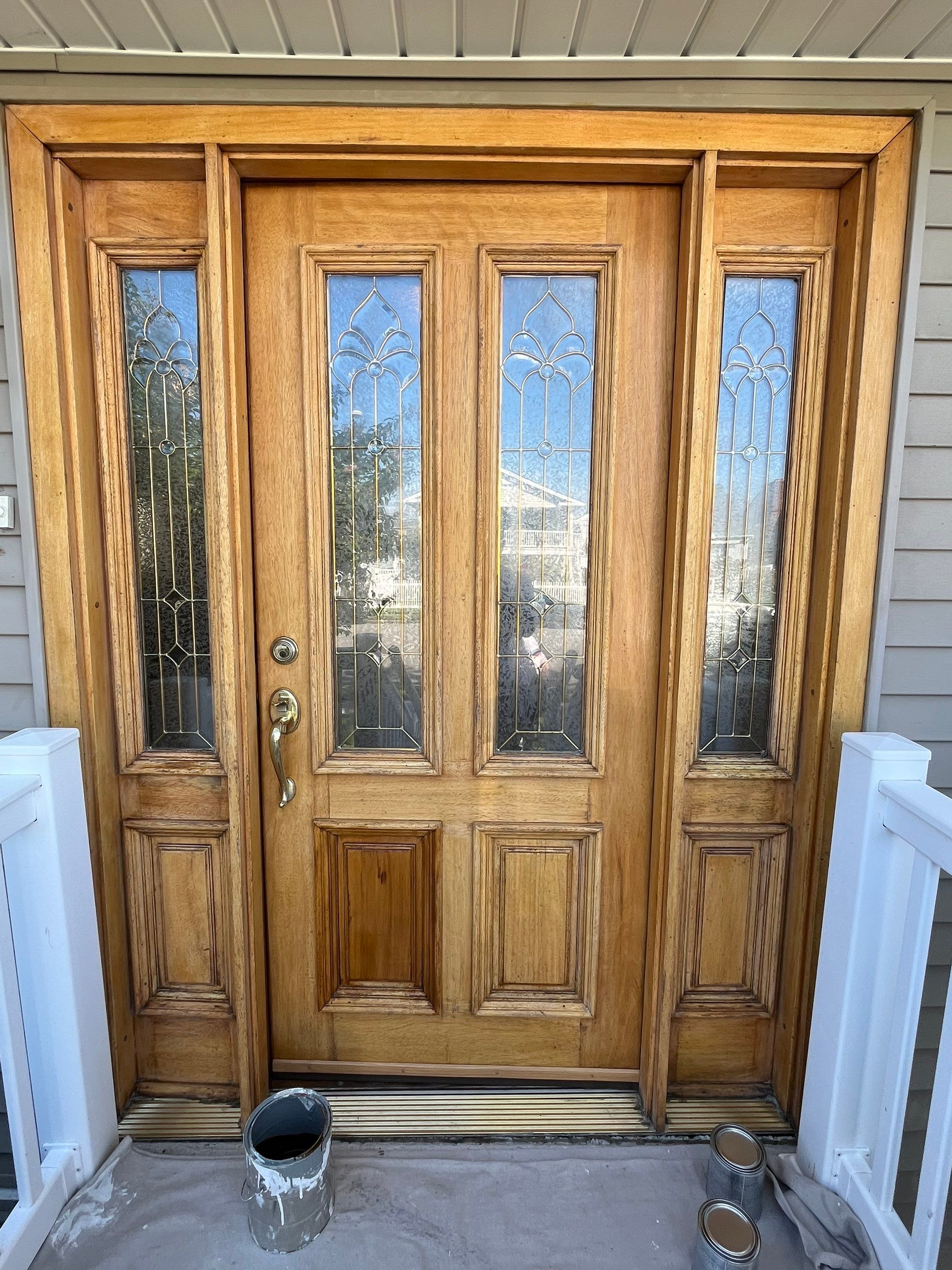 Front Door Varnishing by FreshCoat Works LLC
