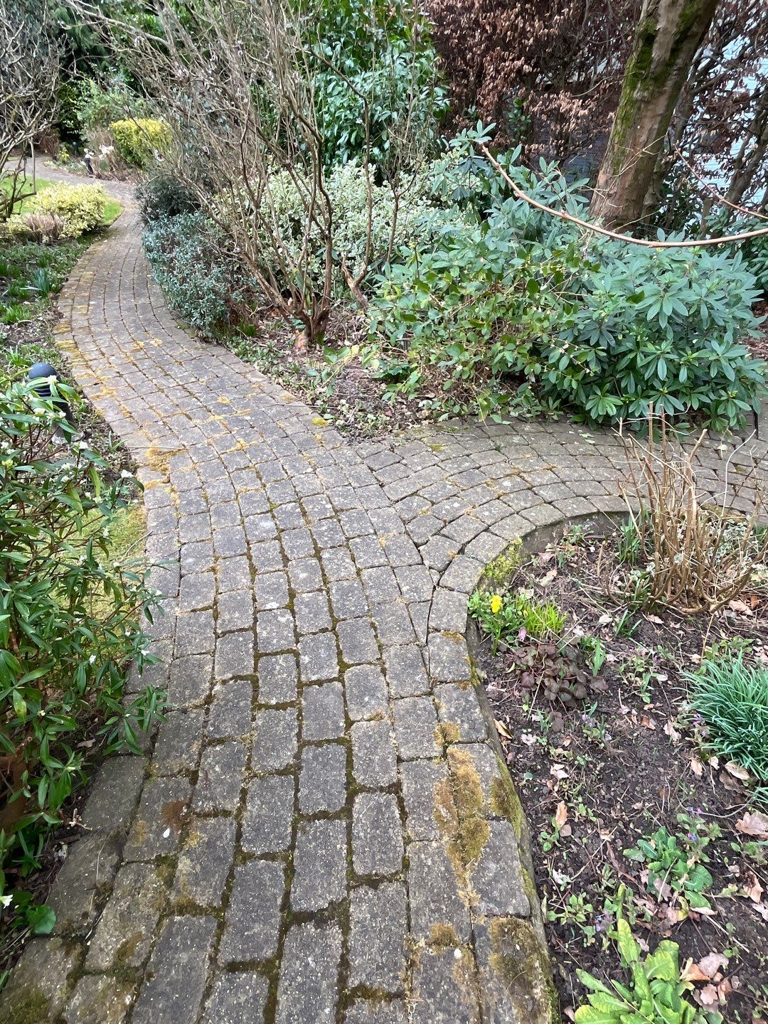 Patio Clean using 18inch Whirlaway FSC by Ges Exterior Cleaning ltd
