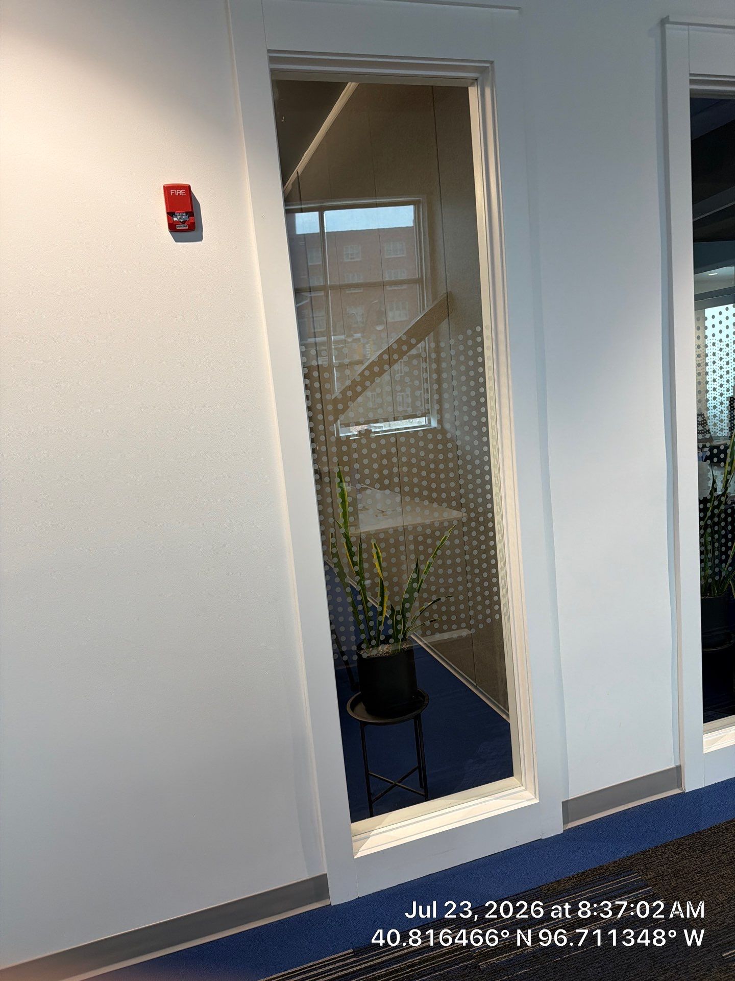 Lincoln Commercial Office Remodel with Glass Doors and Acoustic Baffles by CompanyCam Sales Demo