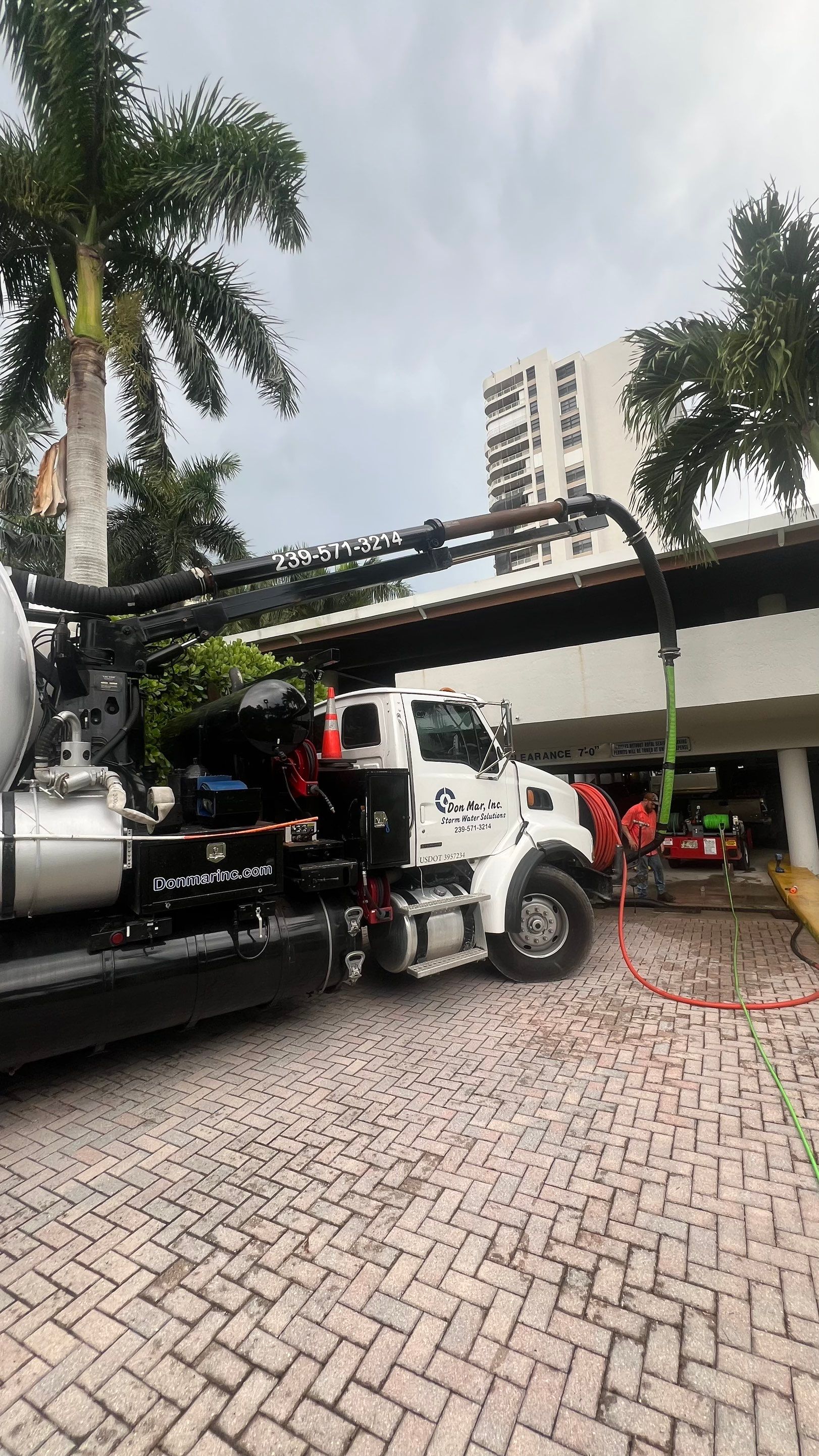 Marco Island Condo Stormwater System Maintenance and Standing Water Removal by Don Mar, Inc. Storm Water Solutions