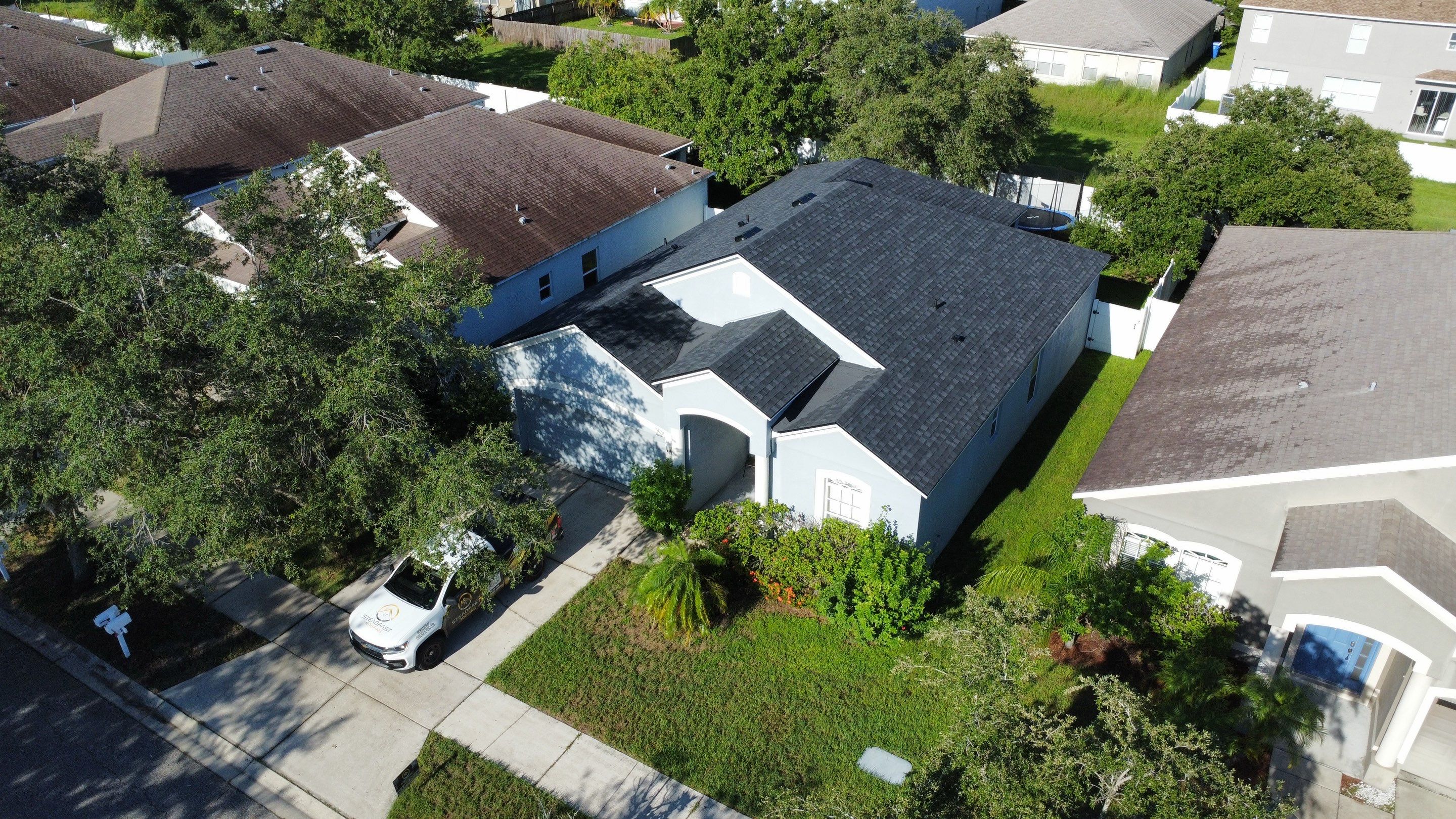 Roof Replacement in Ruskin FL. by Steadfast Roofing 