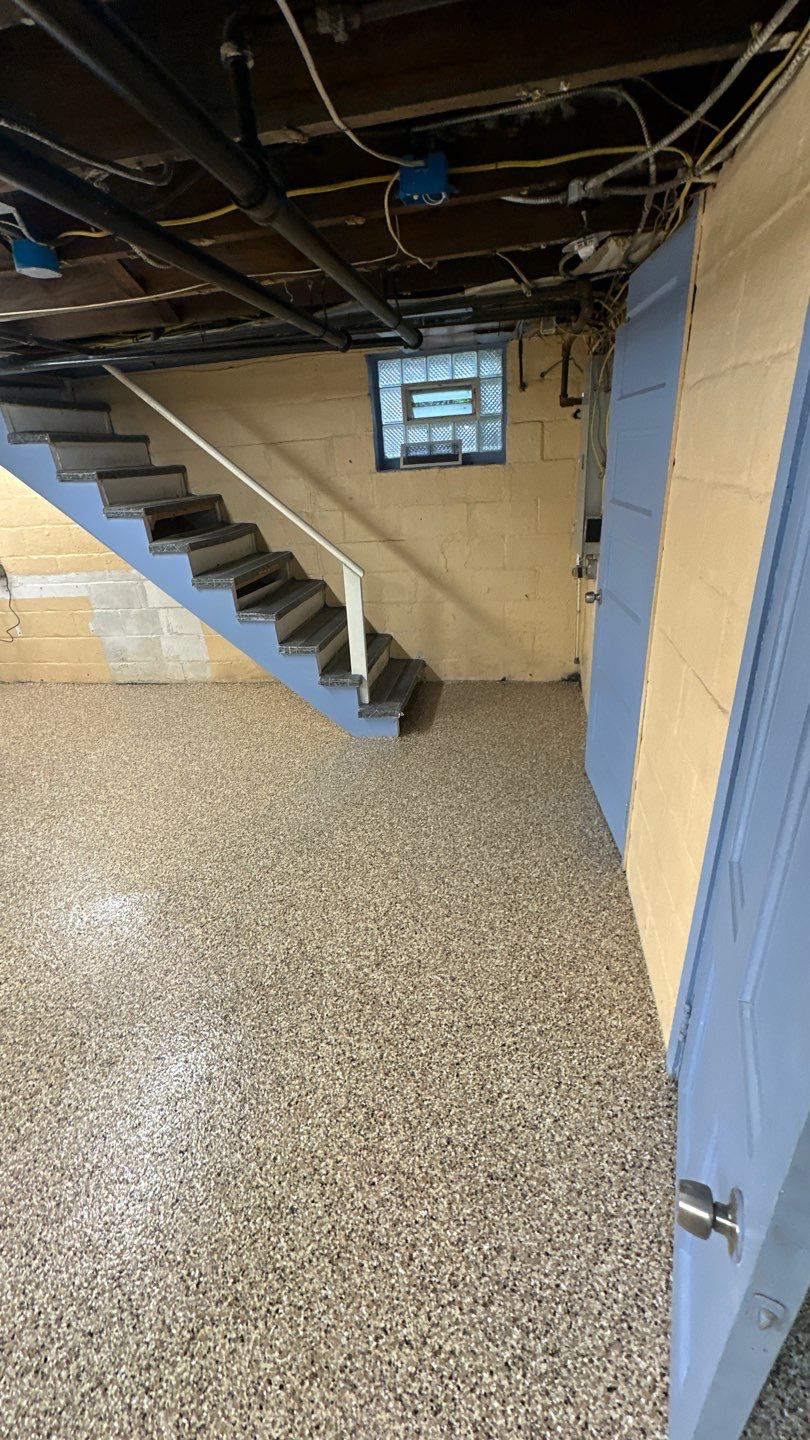 Shoreline Basement Project in Pittsburgh by Floors in a Day, Inc