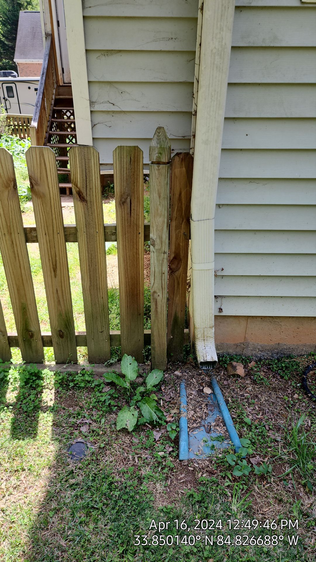Fence Installation of Capped Wood Privacy Fence by Titans of Timber Fence & Stain