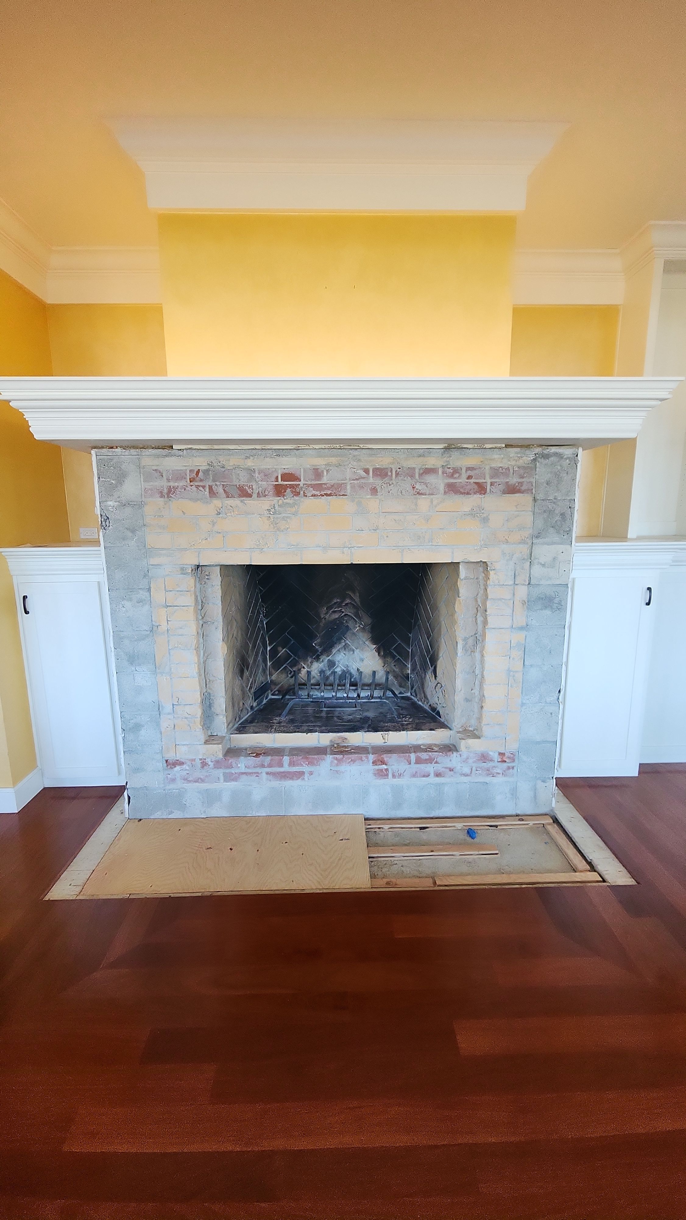 Backlit Stone On A Fireplace by S.Y. Electric Inc.