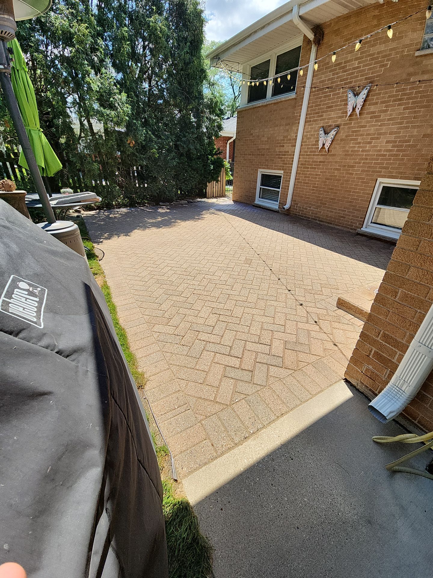 Brick paver cleaning  by Northern Power Washing LLC.