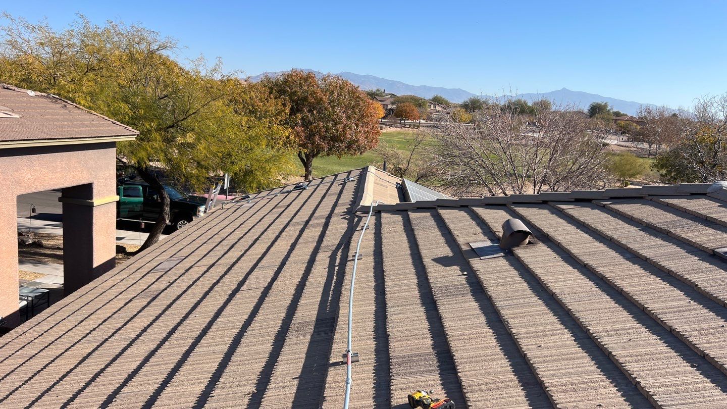 Weathered Taupe Concrete Tile by Reimagine Roofing