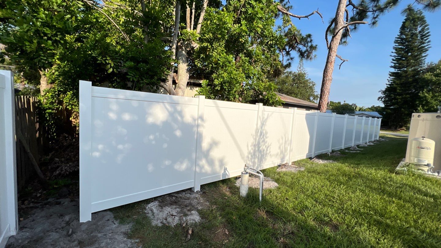 Venice, FL 6ft. Tall White Vinyl Privacy Fence by Asap fence and gates, LLC