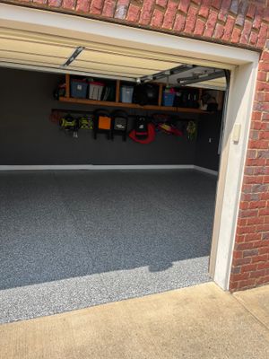 Garage Floor Coating using Wombat
