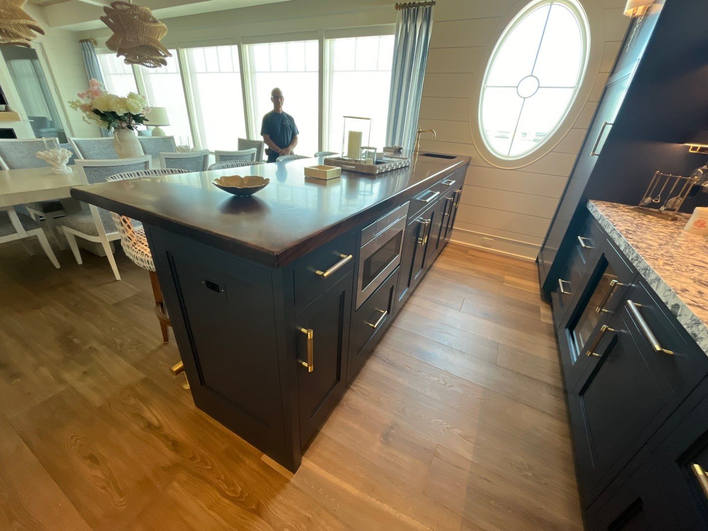 Luxury Wine Cabinets Refinishing - Stone Harbor by FreshCoat Works LLC