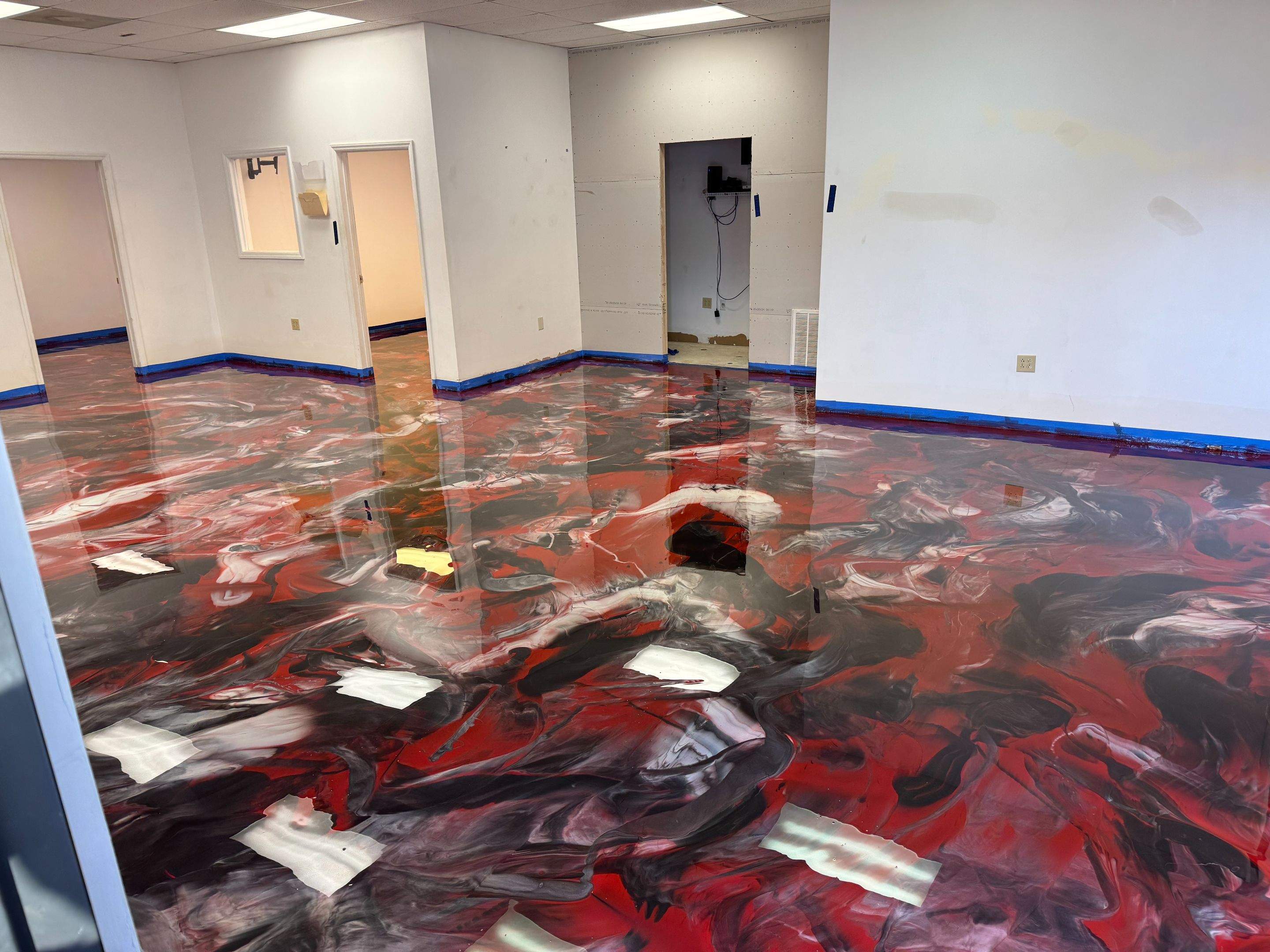 Metallic Epoxy Floor with Satin Finish by Endure Concrete Coatings