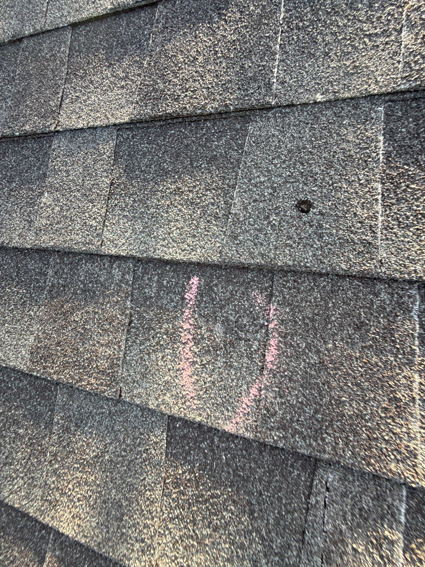 Hail Damage Roof Inspection in Oklahoma City, OK by McCann's Roofing and Construction