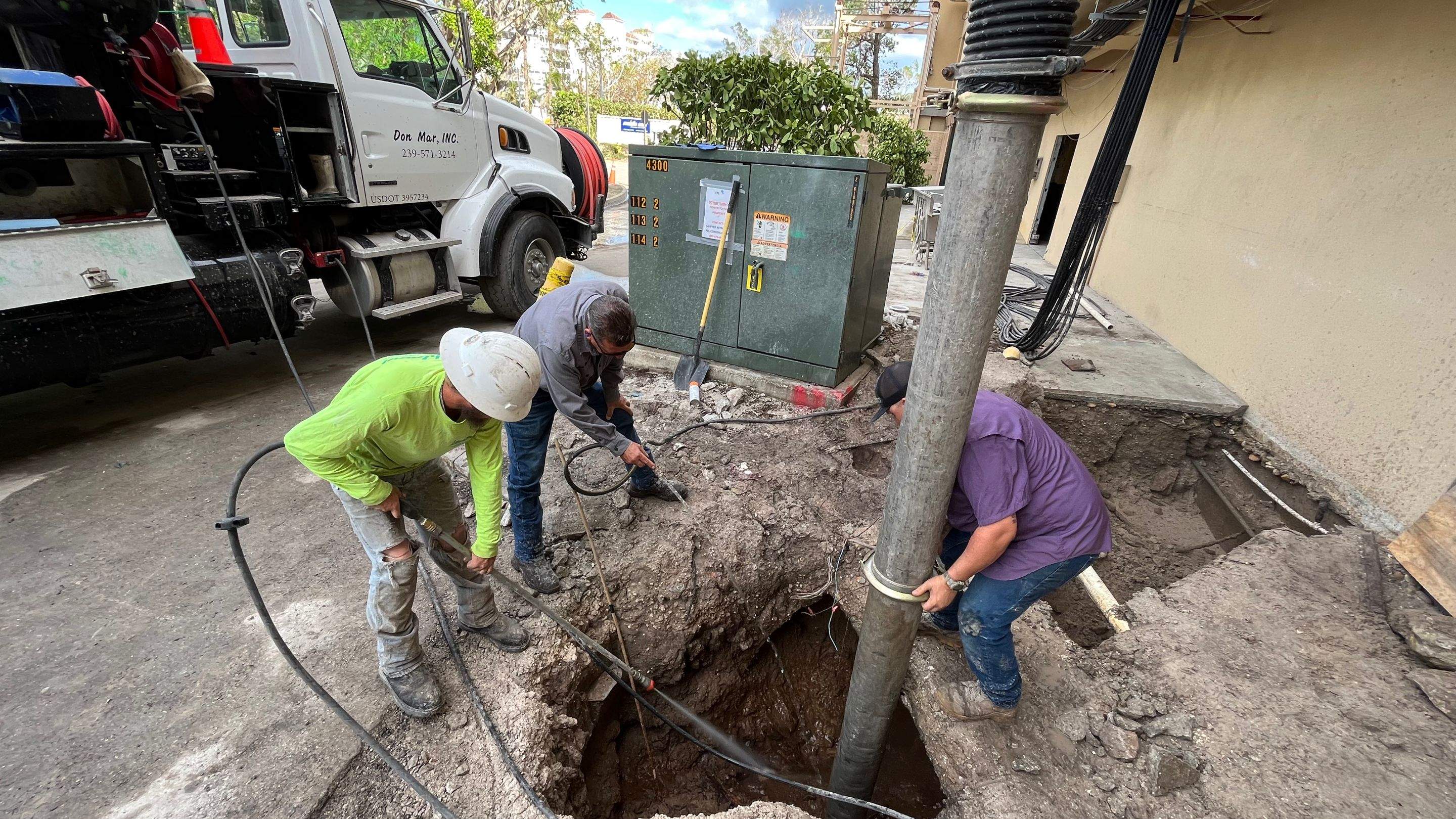 Ritz-Carlton North Service Road Daylighting by Don Mar, Inc. Storm Water Solutions