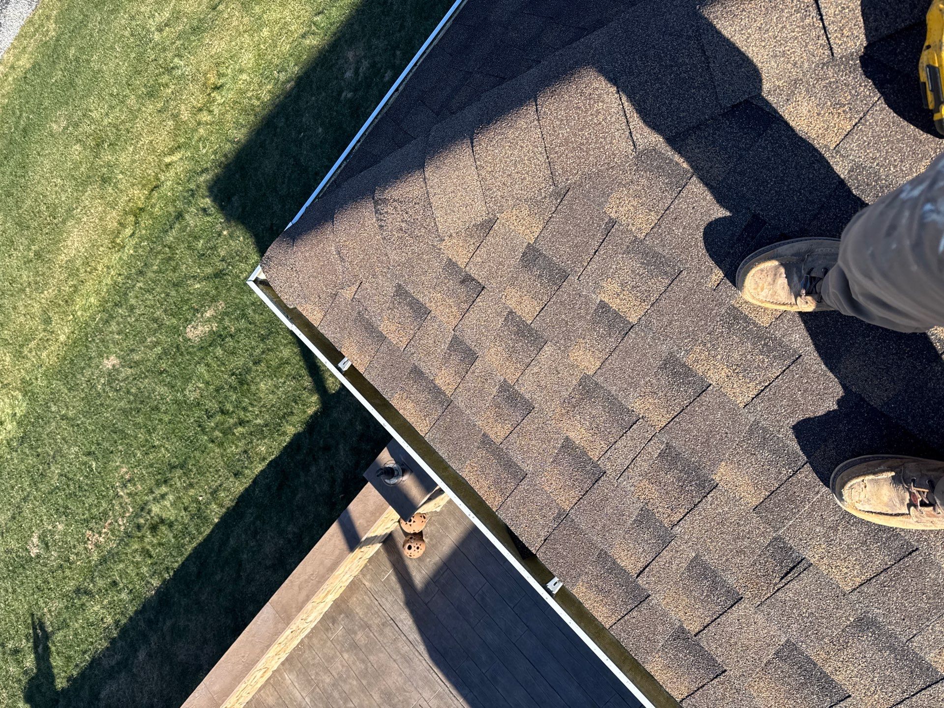 Covered Deck Addition With Custom Gable Roof in Tower City by Esh Builders