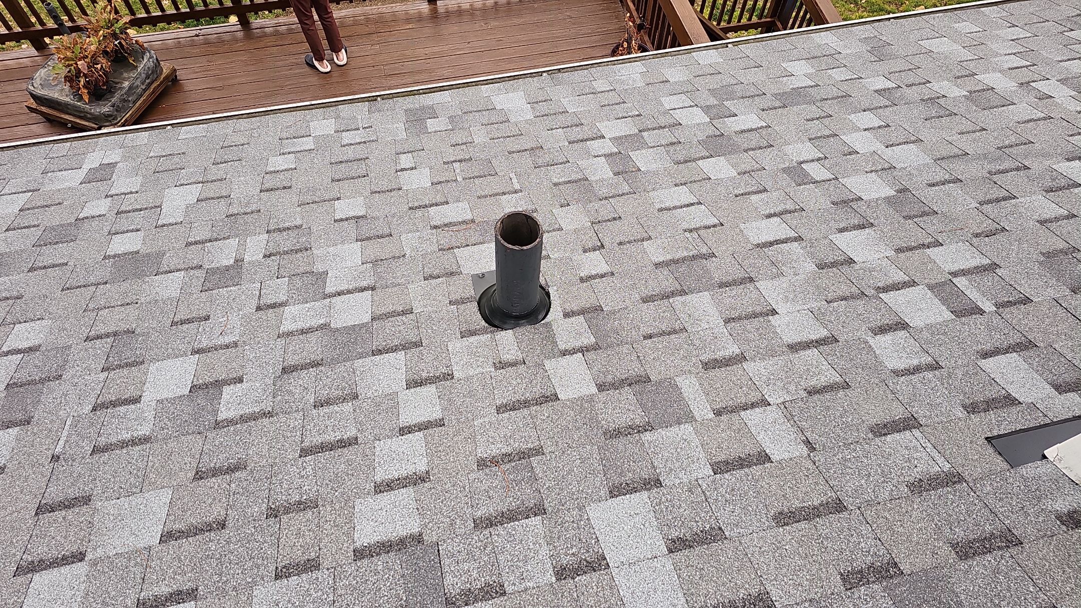 ATLAS PINNACLE COLOR: COASTAL GRANITE DRIP EDGE: TUXEDO GRAY by Eagle Eye Roofing