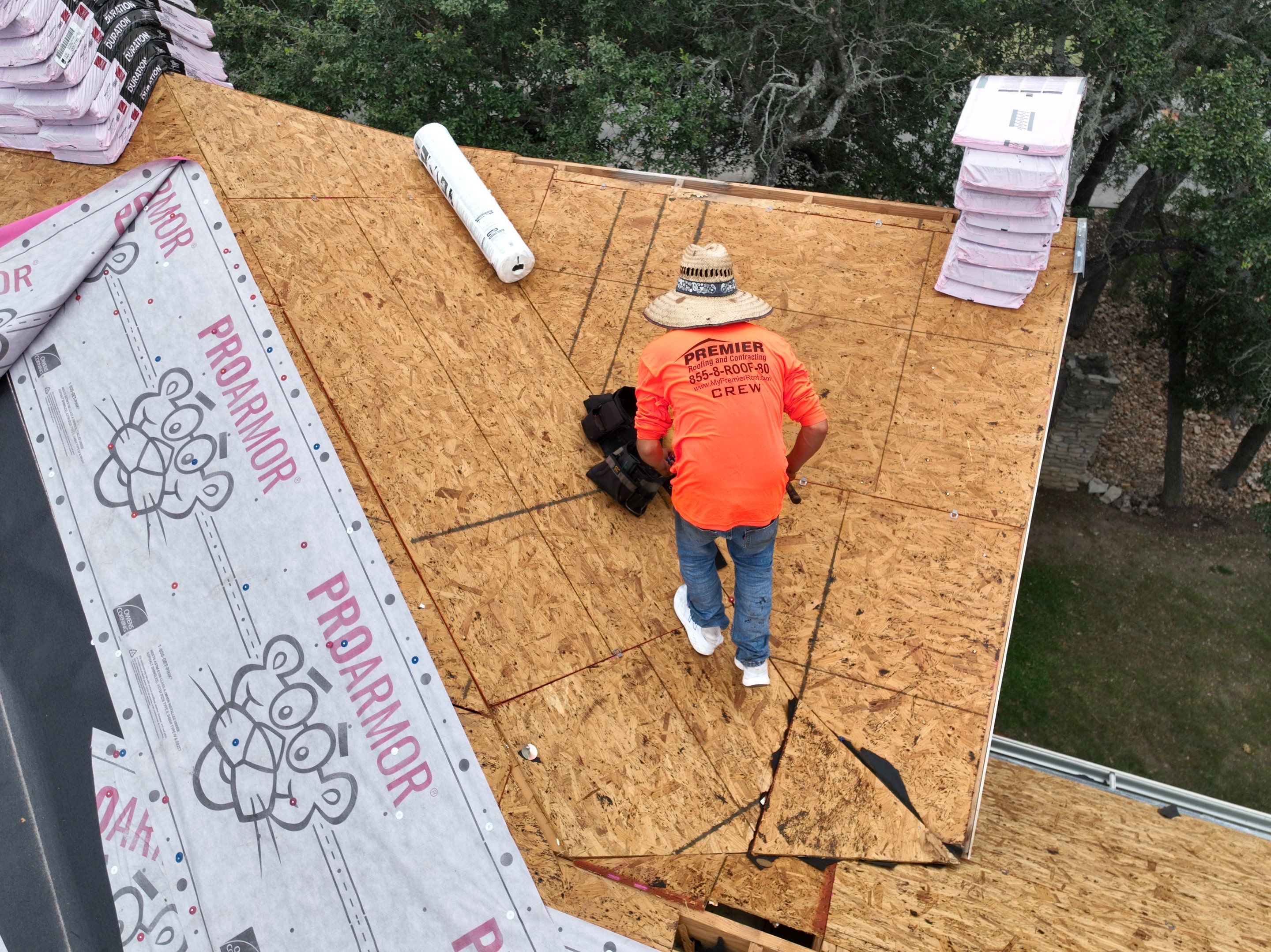 Residential Roof Replacement by Premier Roofing and Contracting