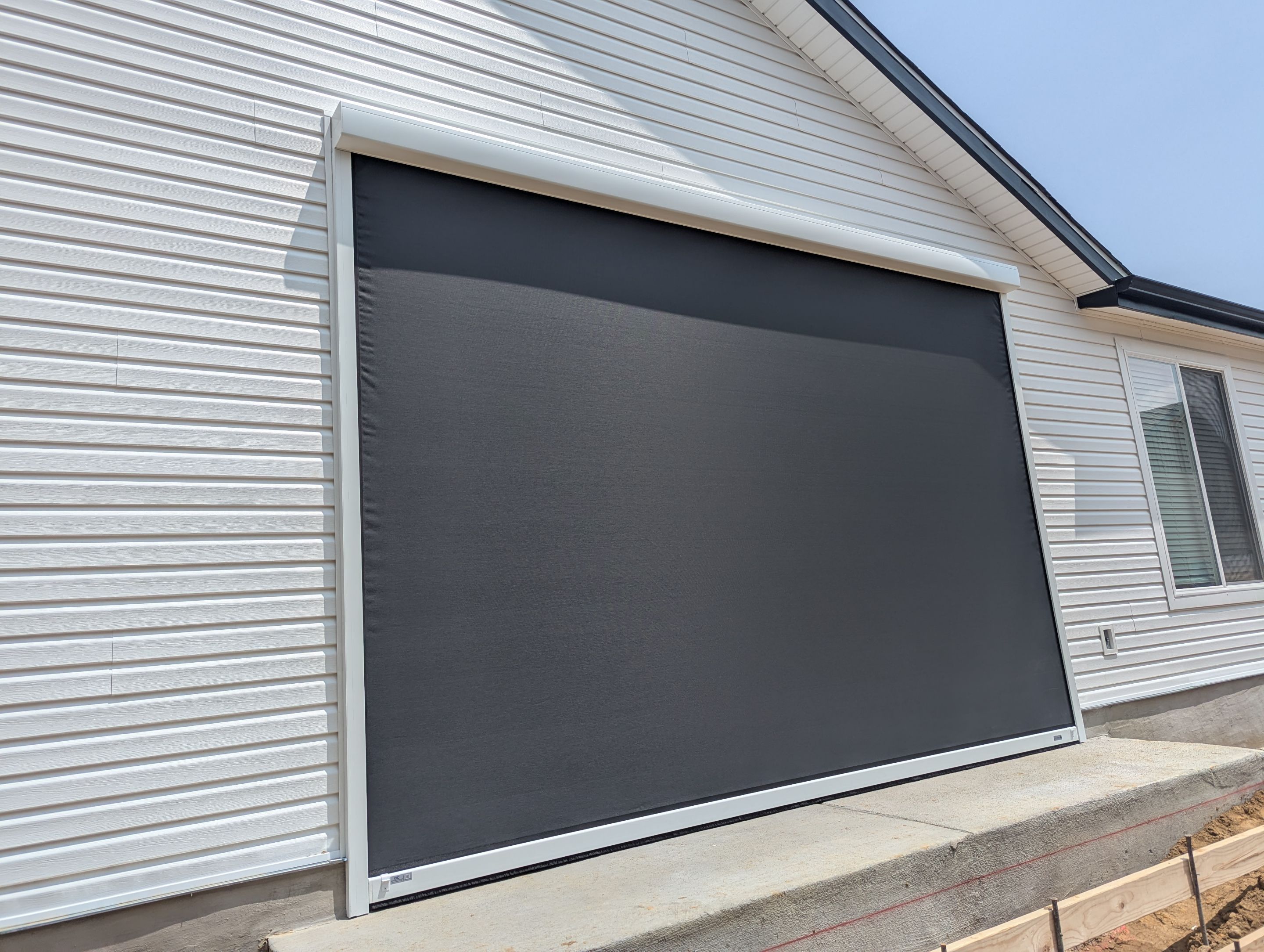 Motorized Screens using Progressive MagnaTrack Screens by Outdoor Solutions Colorado