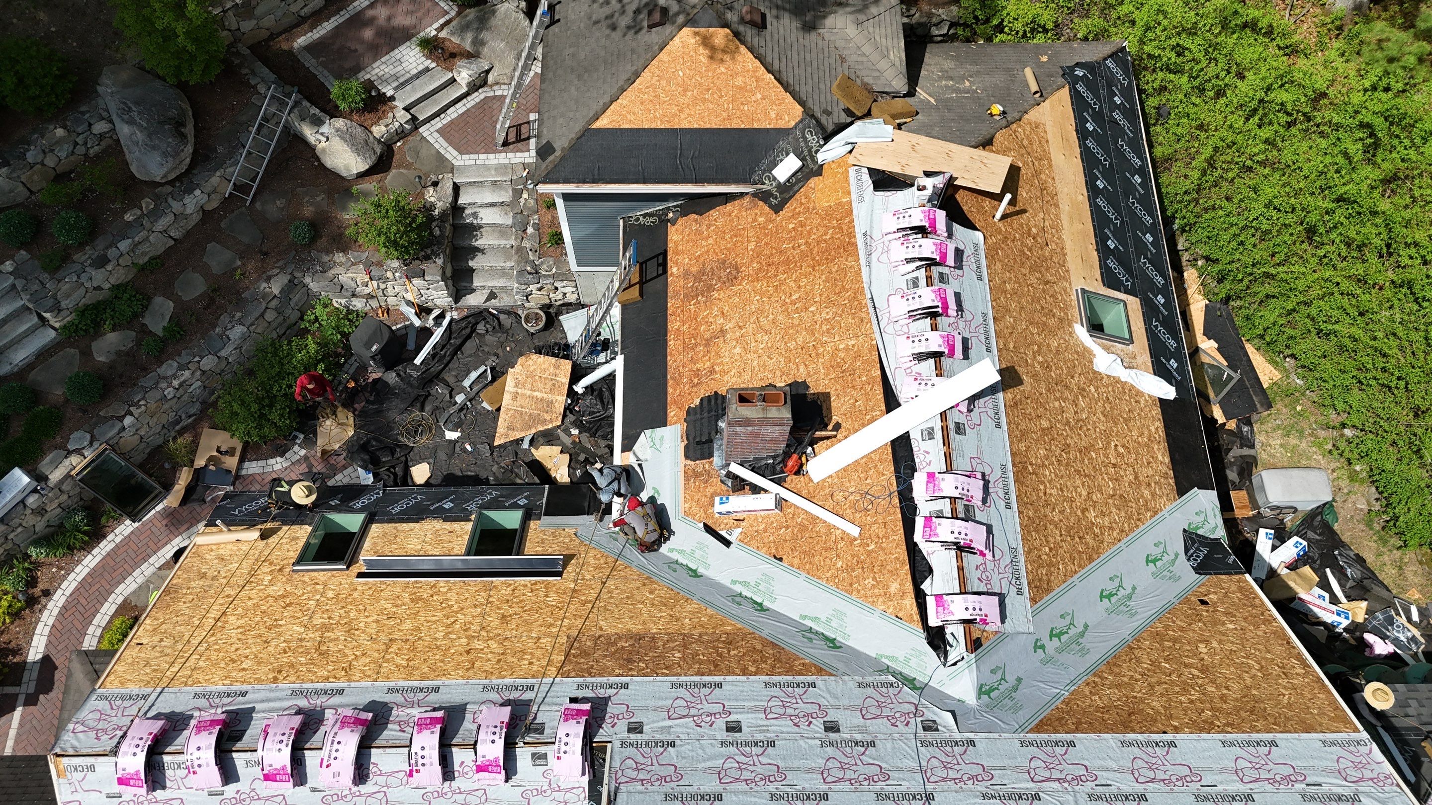 Roof Replacement + Metal Valleys + Snow Belt + Skylights — Carlisle, MA by Mighty Dog Roofing of Greater Middlesex County