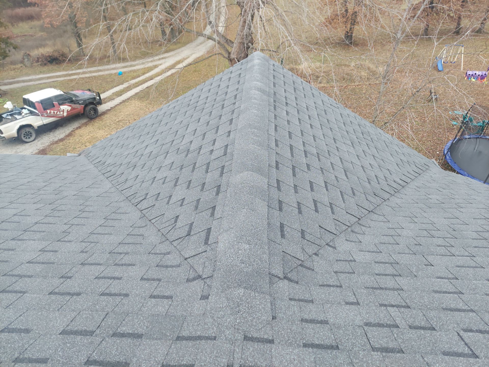 Residential Roofing & Downspouts Install  by Titan Commercial & Residential Roofing 