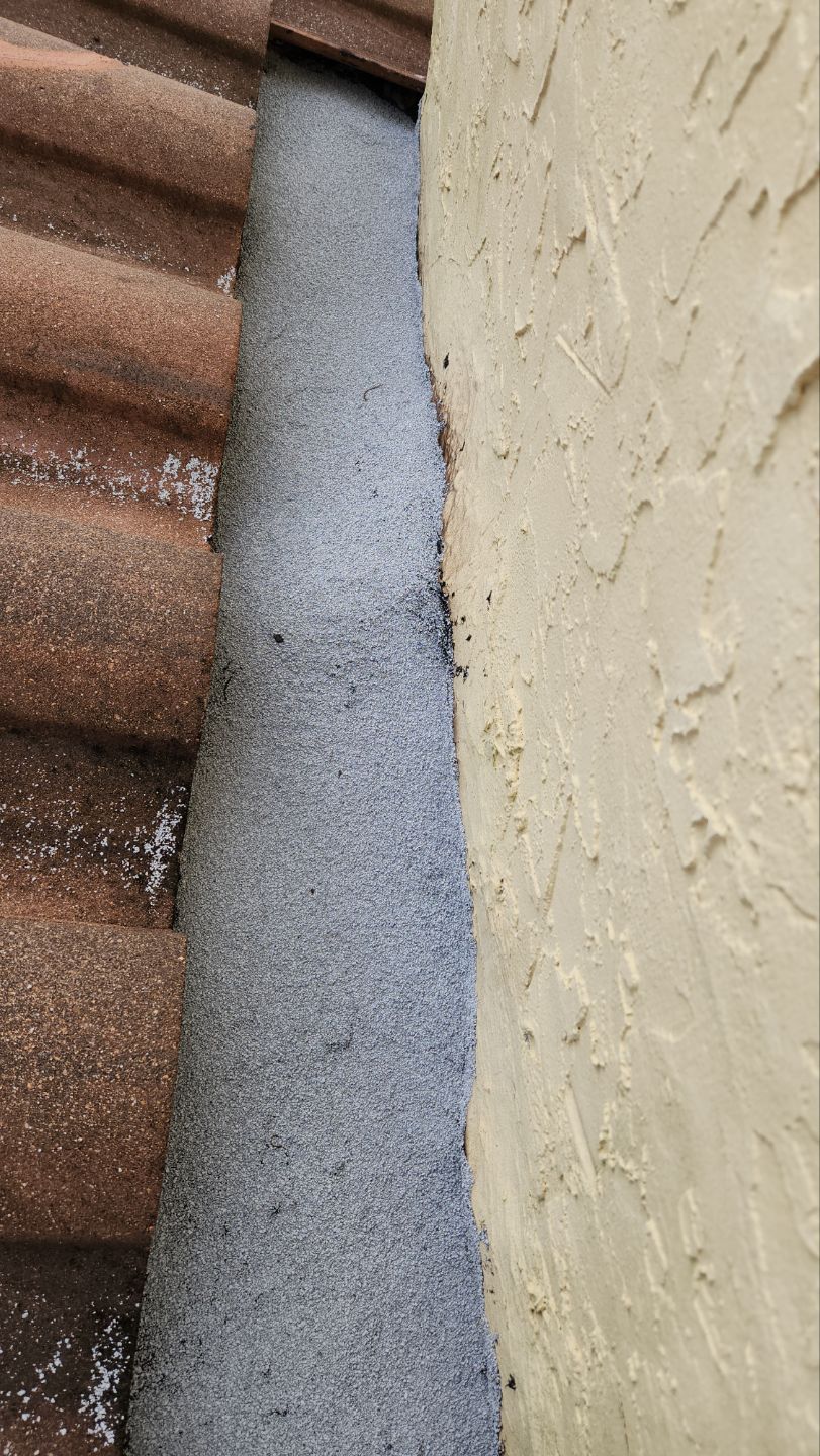 Concrete Tile Roof Repair and Ridge Sealing in Parkland by Aastro Roofing
