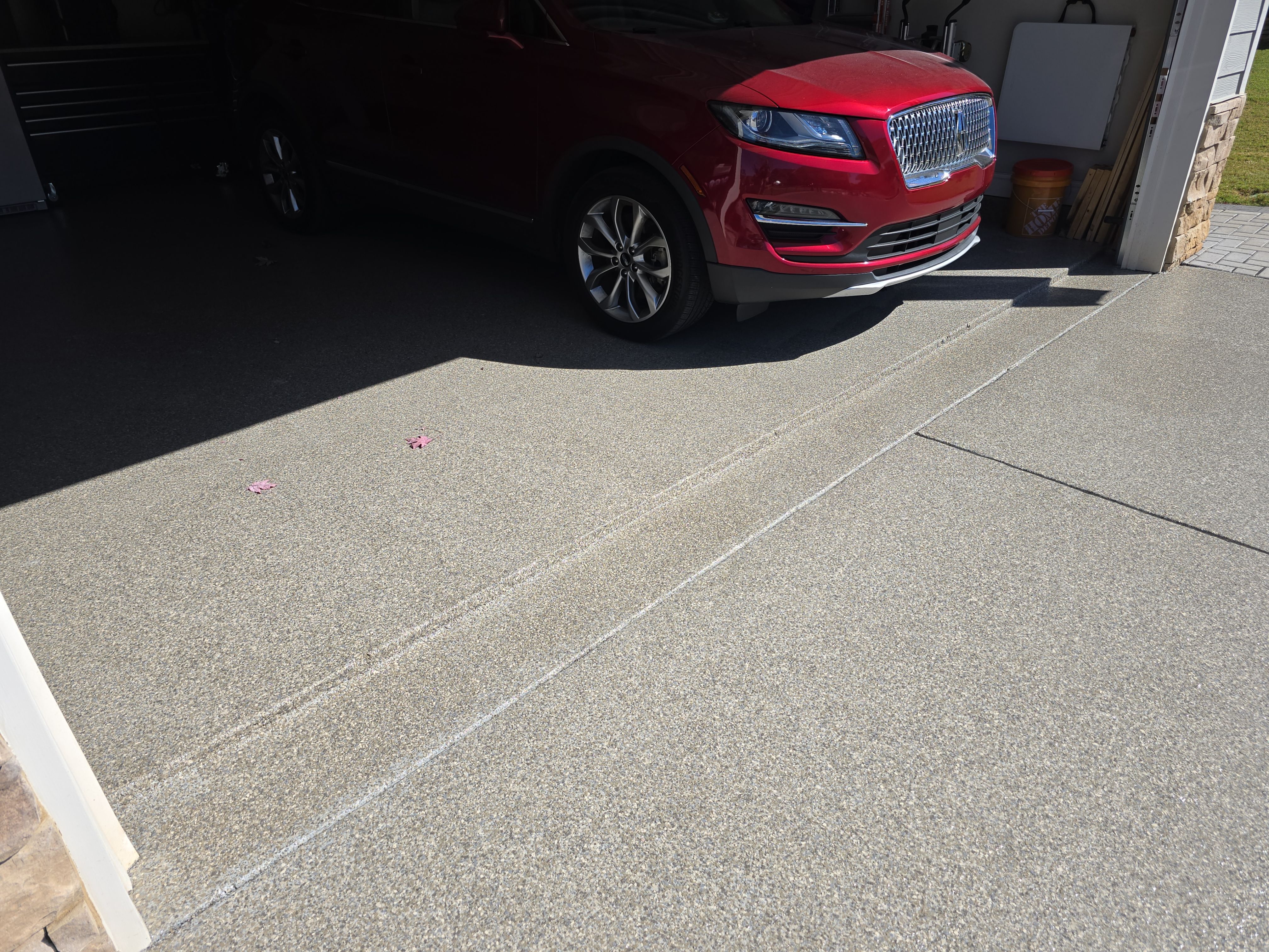 Garage and Driveway using Trail Mix Match by Elite Floor Solutions