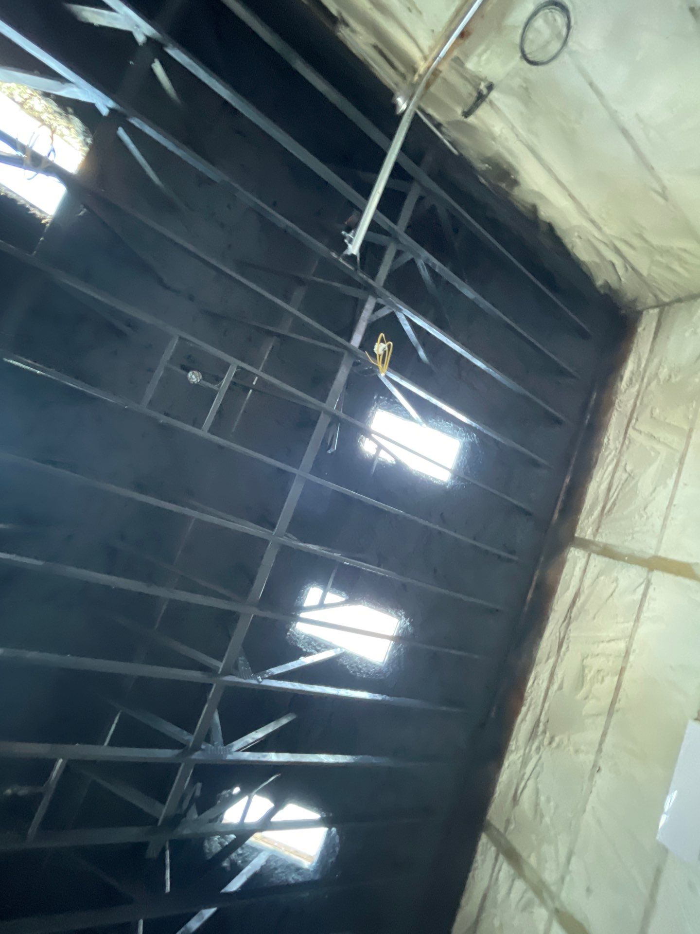 Open Cell Spray Foam to a Pole Barn by NYS Foam & Energy