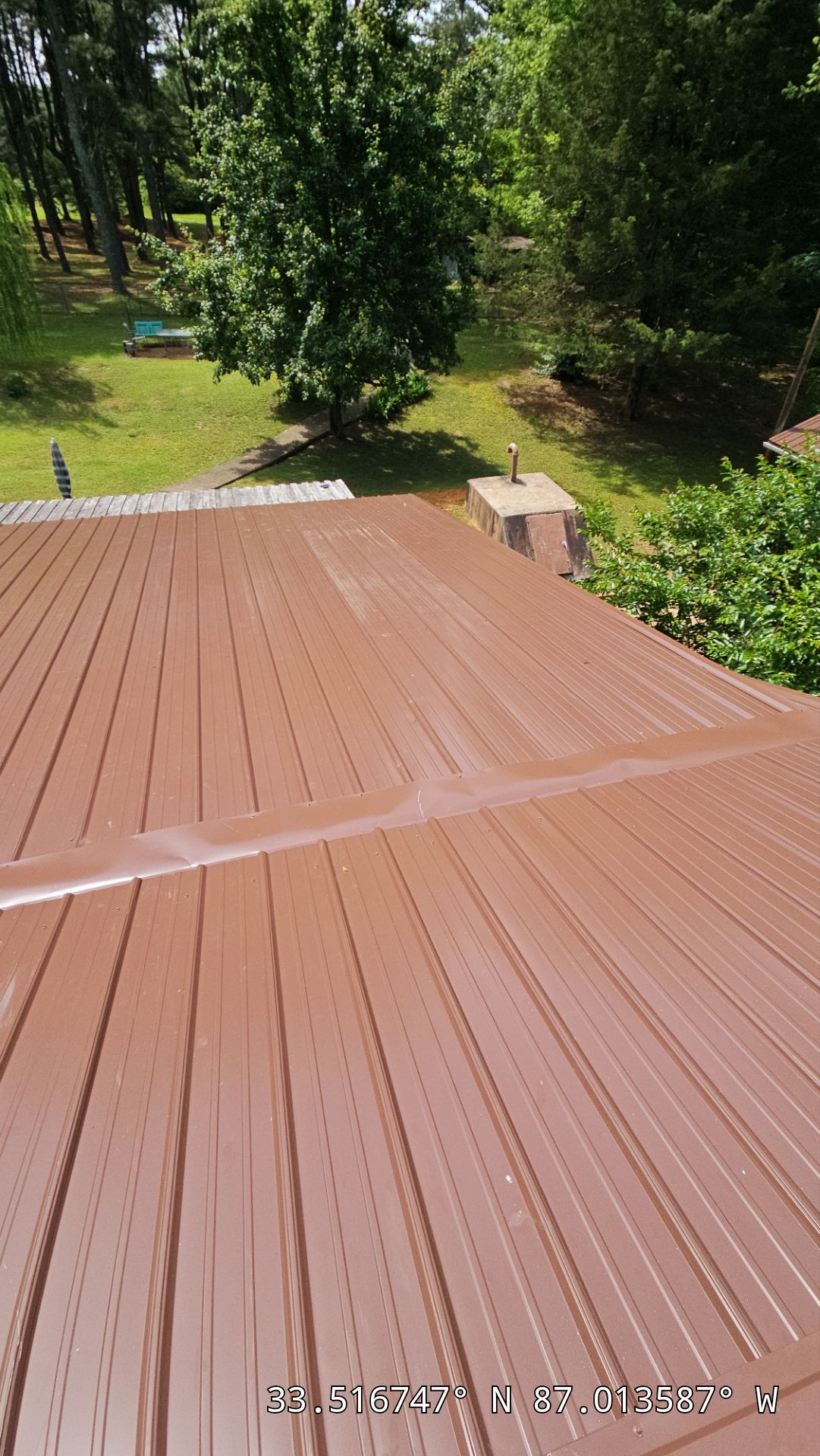 Metal Roof Replacement in Sylvan Springs (Brown) by The Roofing Dudes