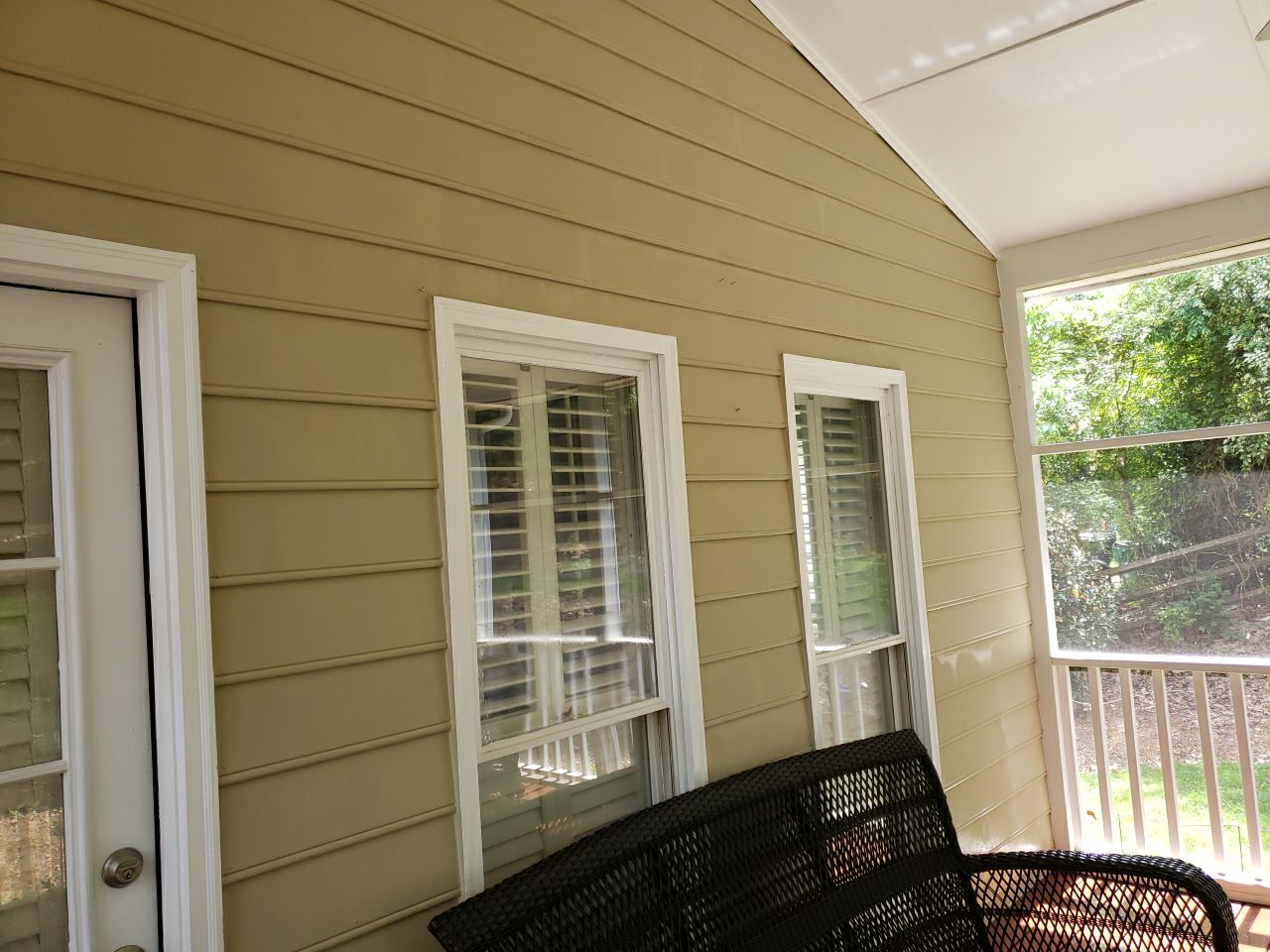 Gutter Cleaning using water by Power Wash Masters LLC