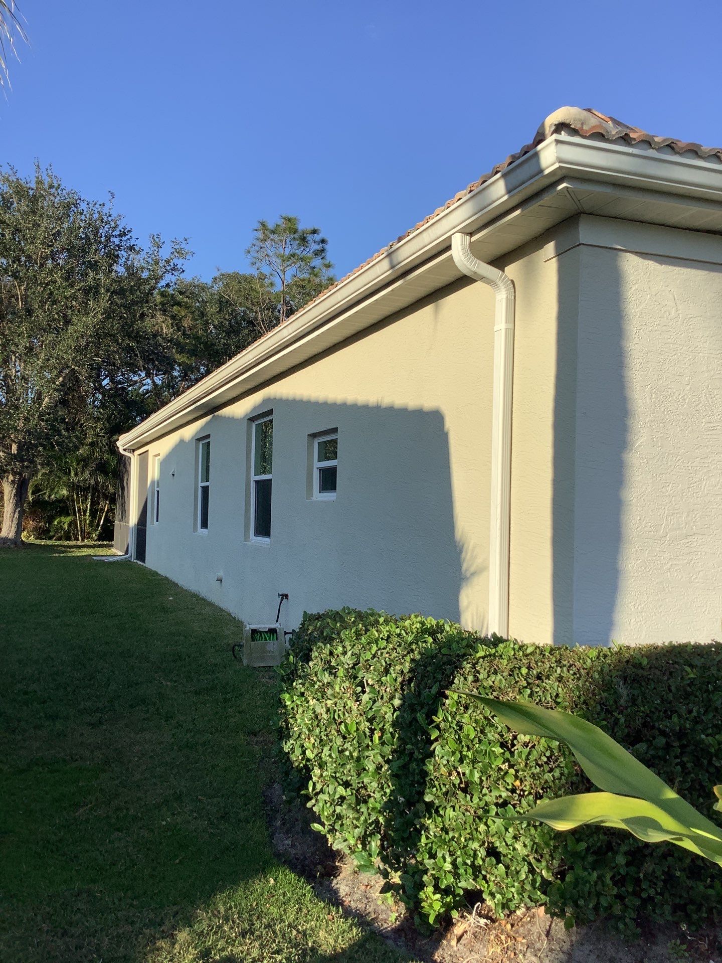 White Soffit and Fascia Replacement in Osprey FL by Gutter Professors
