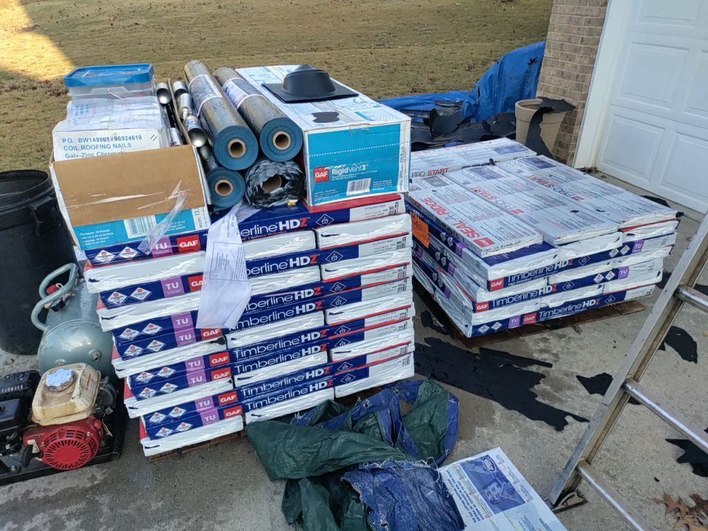 Residential Roofing Installation using Timberline HDZ Hickory  by Inspector Roofing and Restoration