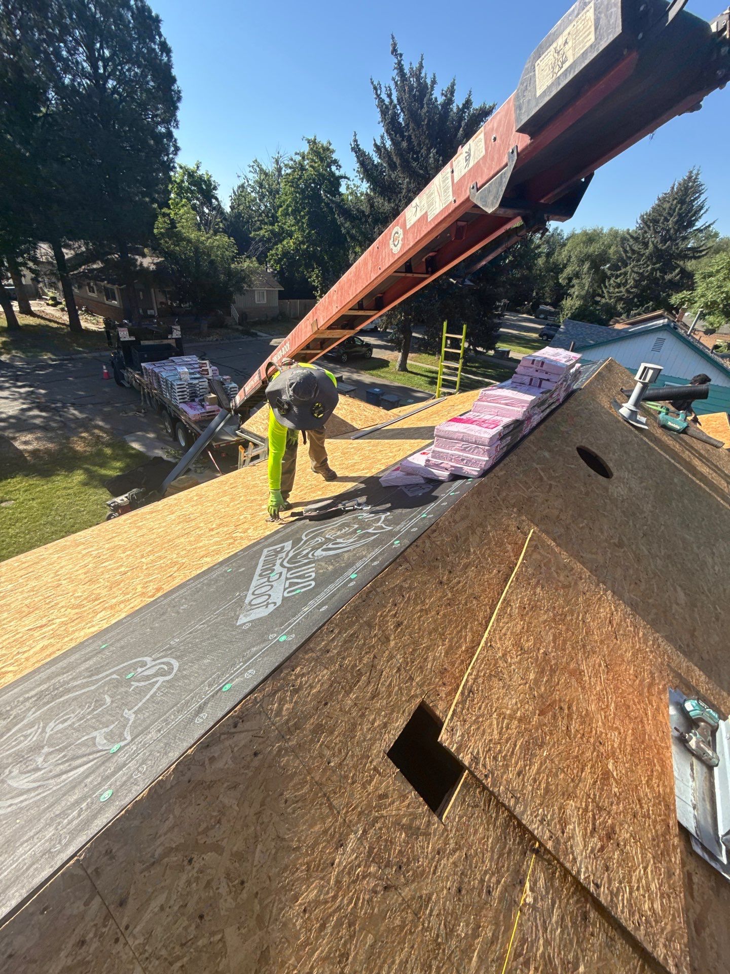 Residential Roof Replacement With Gray Architectural Shingles in Boise by Olive Roofing