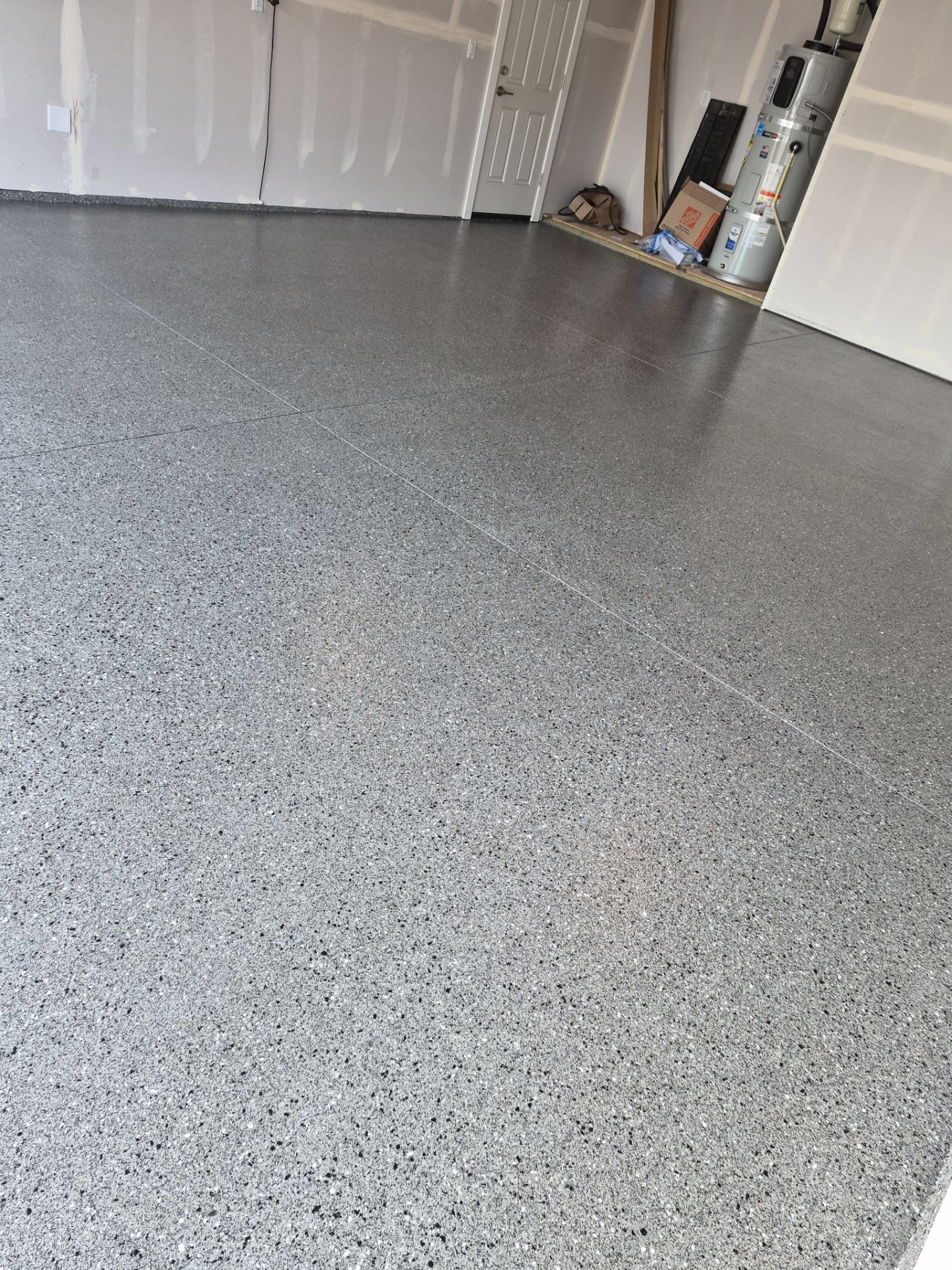 Slate Hybrid Polyurea Garage Floor Coating in Spokane by Croc Coatings, LLC