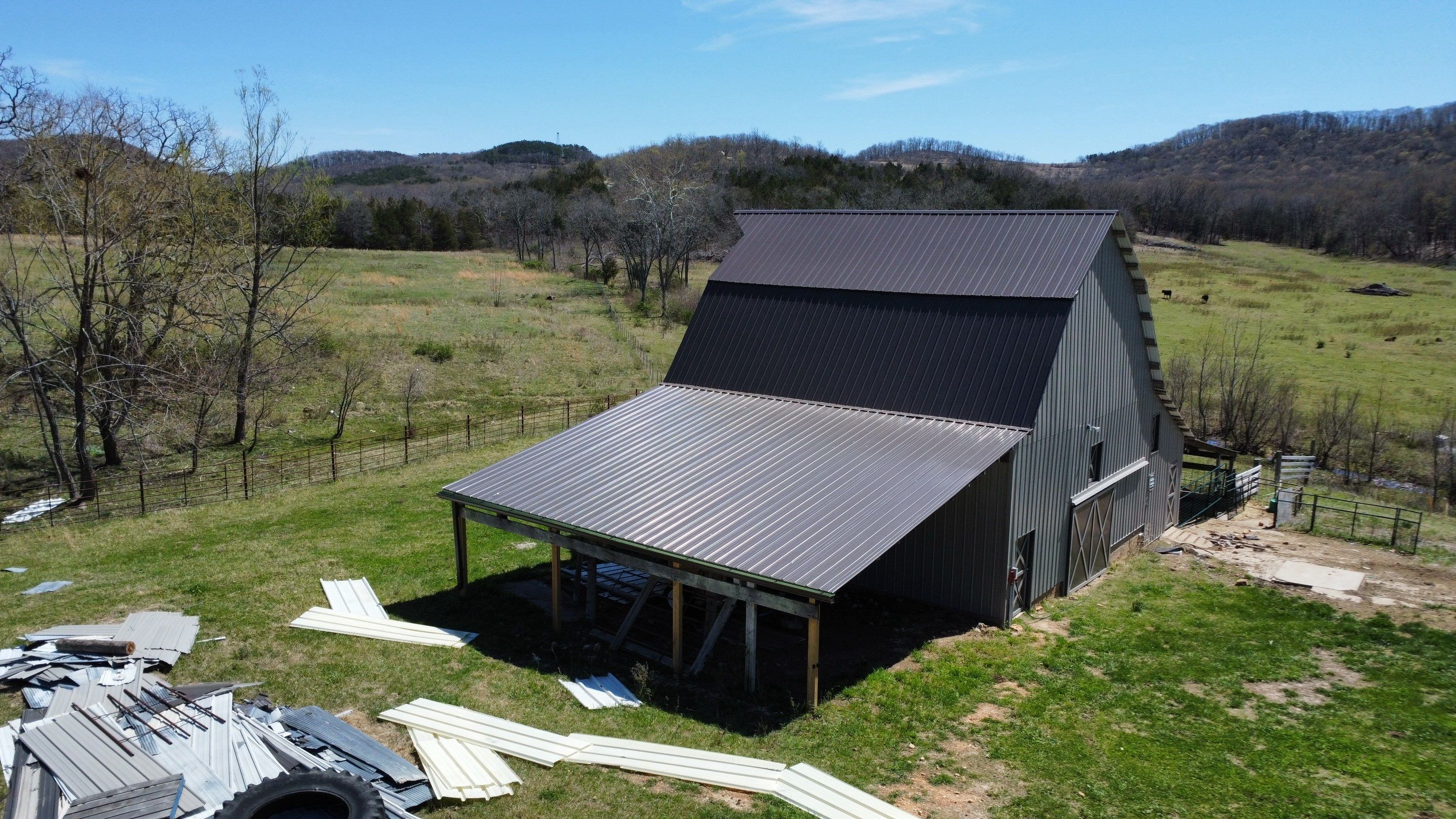 Metal Roof Replacement - 29 Gauge Panel Loc-Plus Metal - Color Burnished Slate by Titan Commercial & Residential Roofing