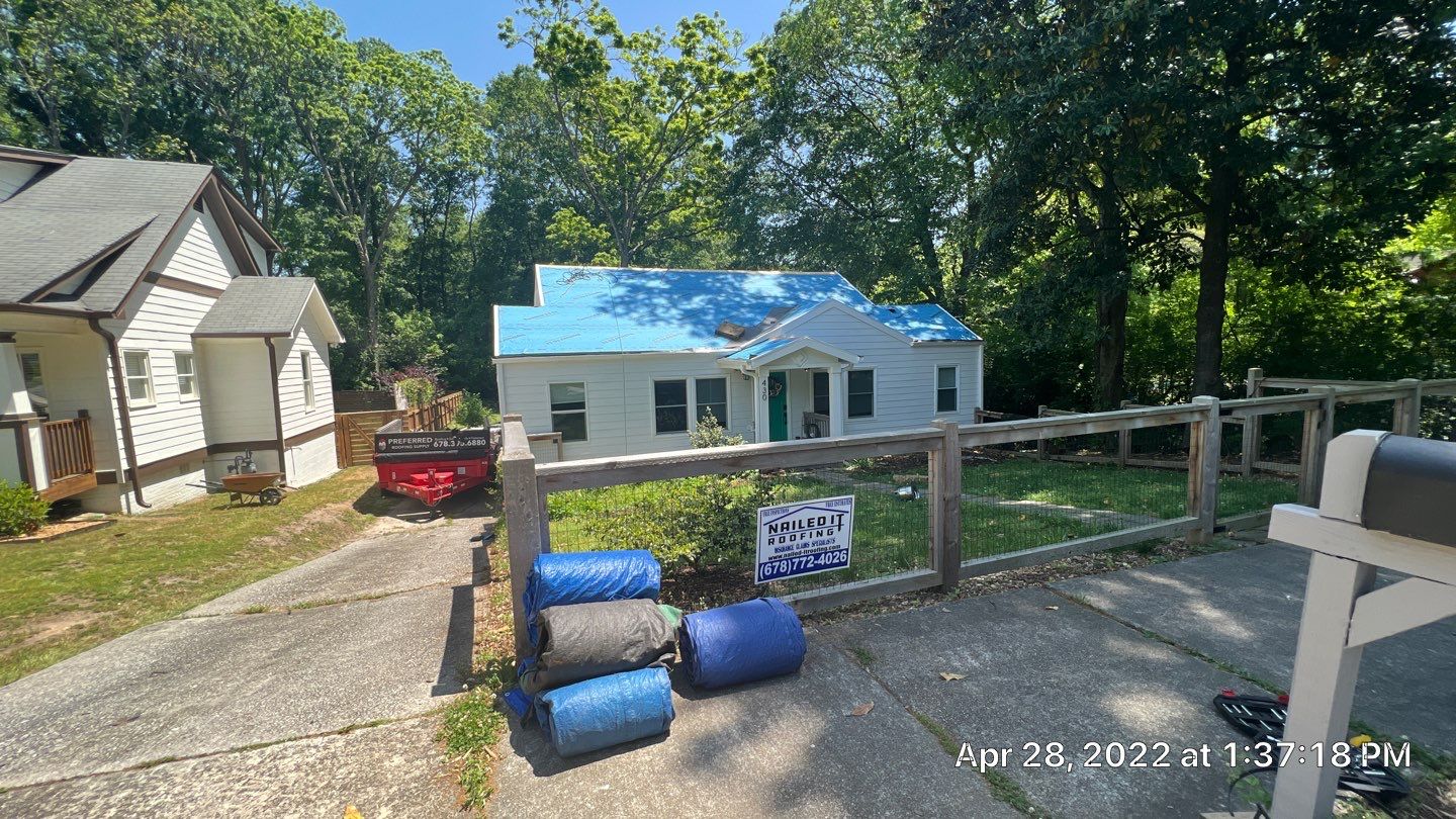 Roof Replaced and interior repaired by Nailed It Roofing & Remodeling LLC