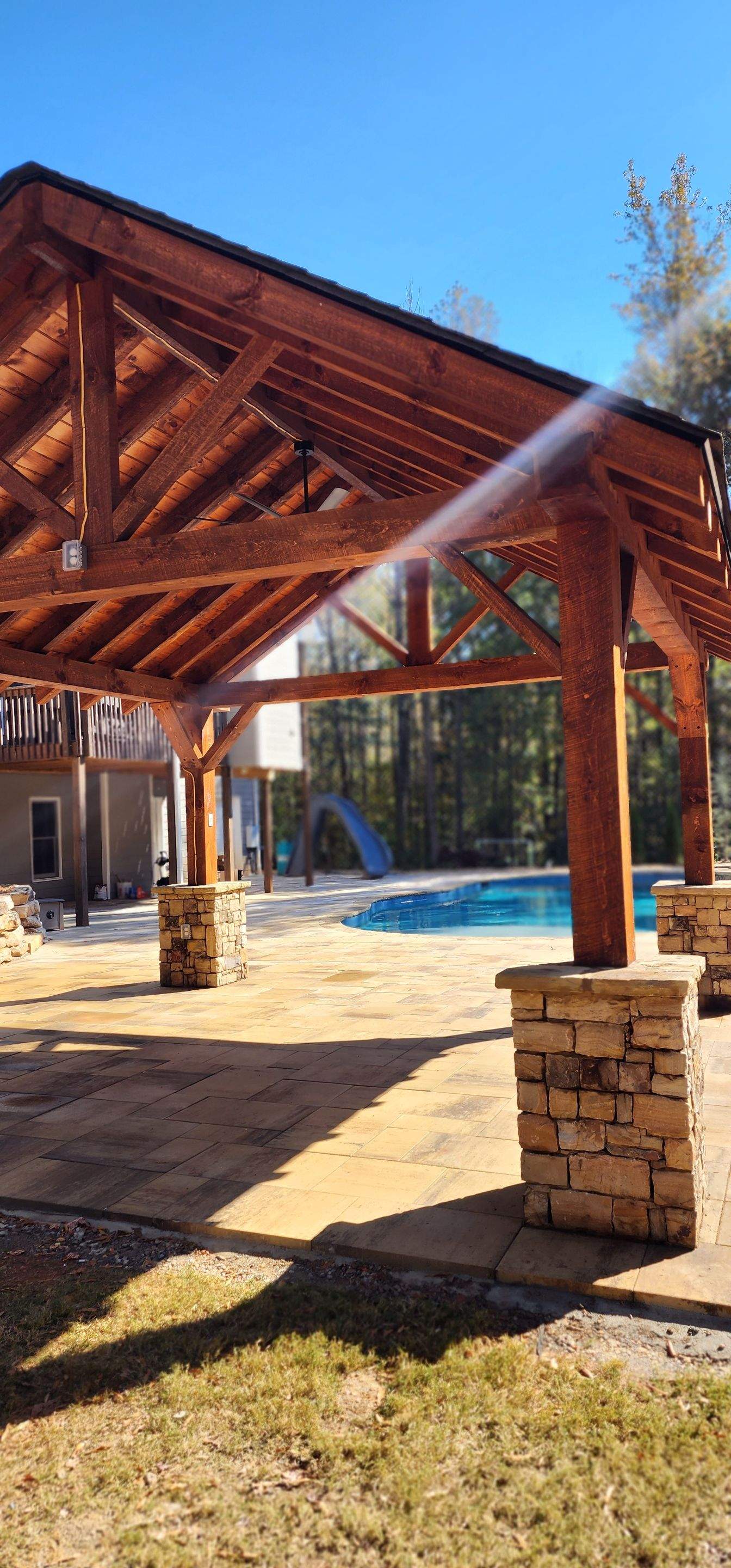 Cabana Staining using Pecan by SSE by Titans of Timber Fence & Stain
