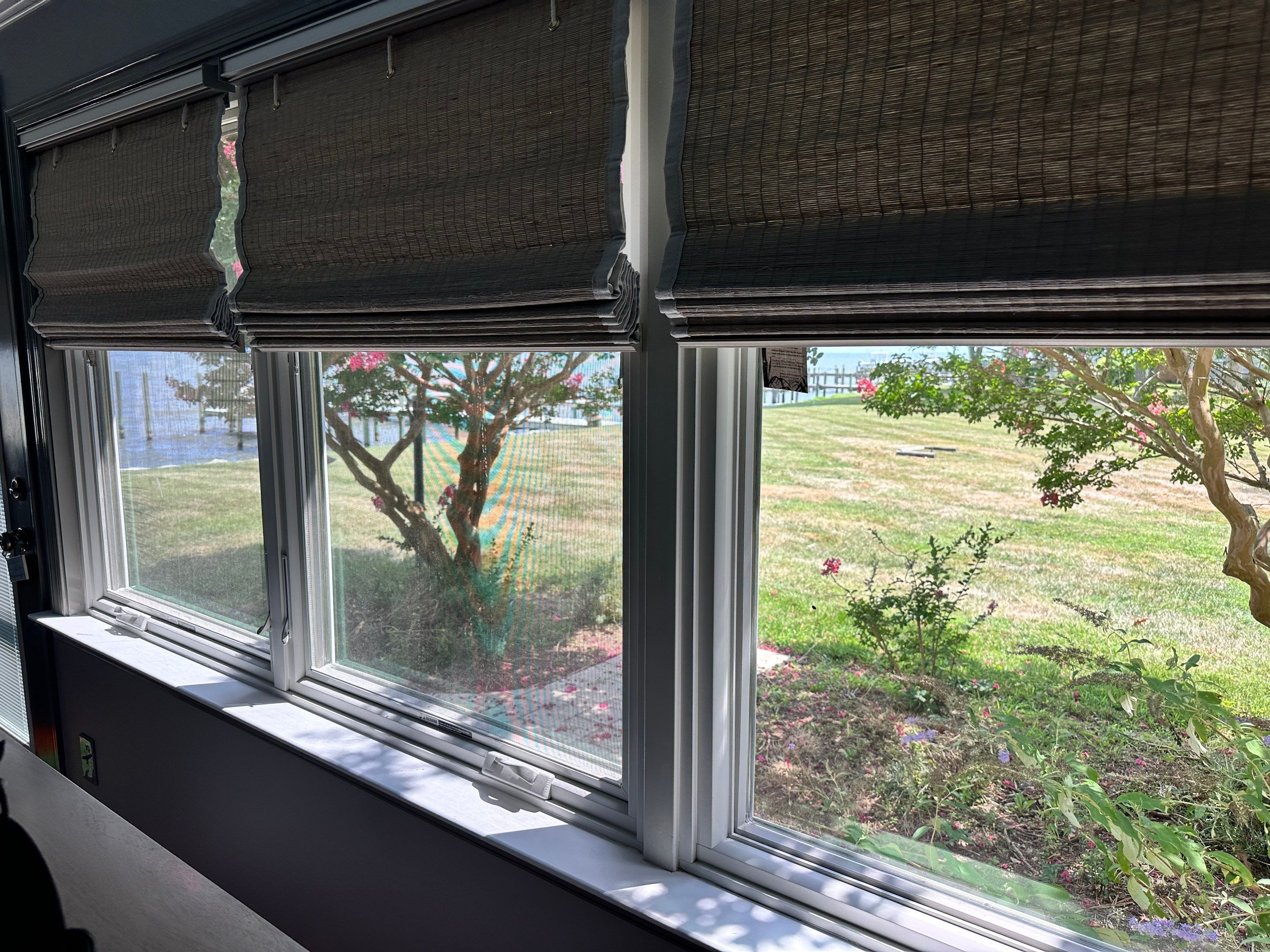 Natural Shade Installation - North Beach by Southern Maryland Custom Blinds