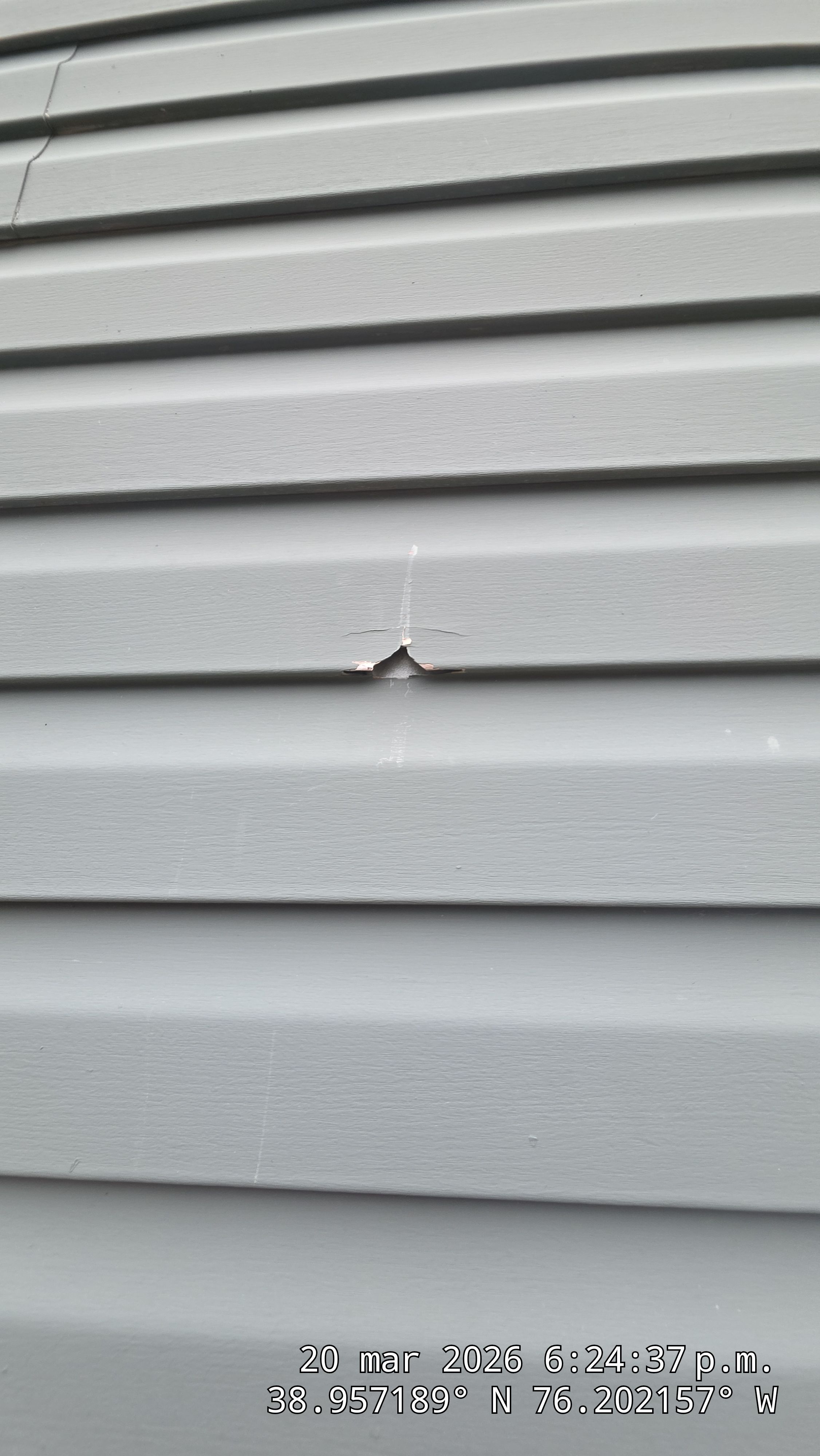 Siding damage inspection by ZA&MY SERVICES LLC