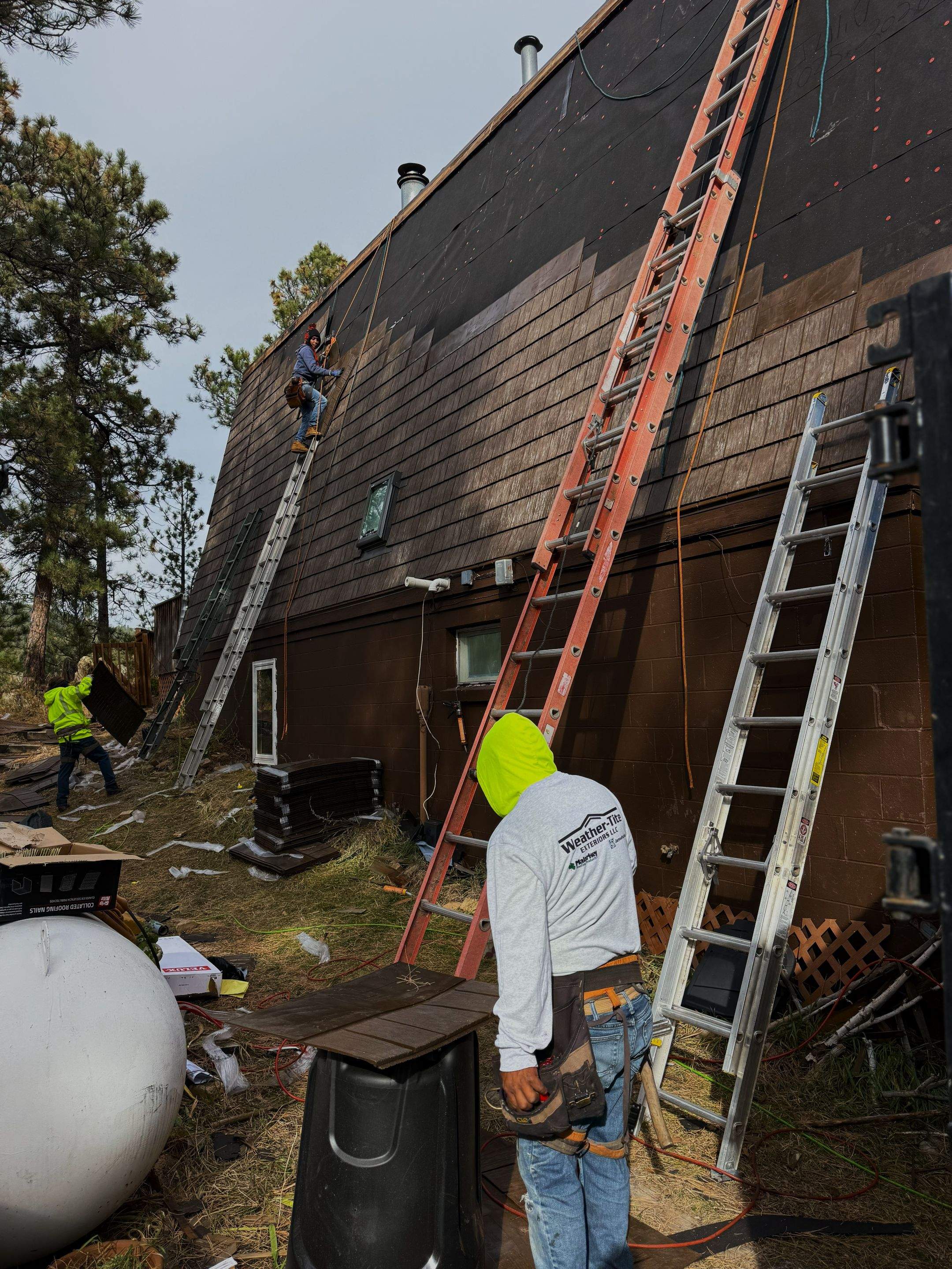 Brown Euroshield Beaumont Shake HP Roof Install by Weather-Tite Exteriors LLC
