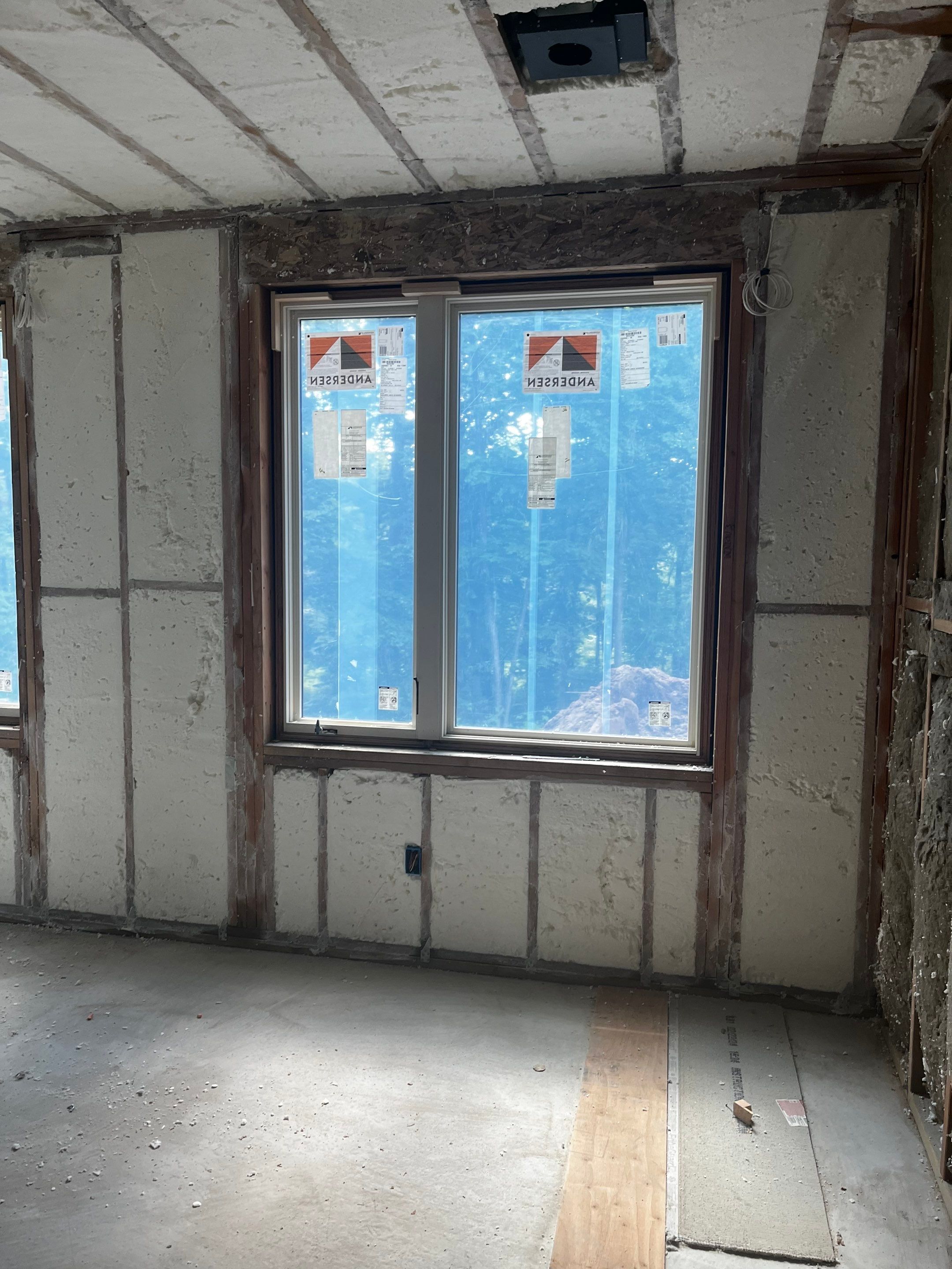 New Home Construction using open cell spray foam by NYS Foam & Energy