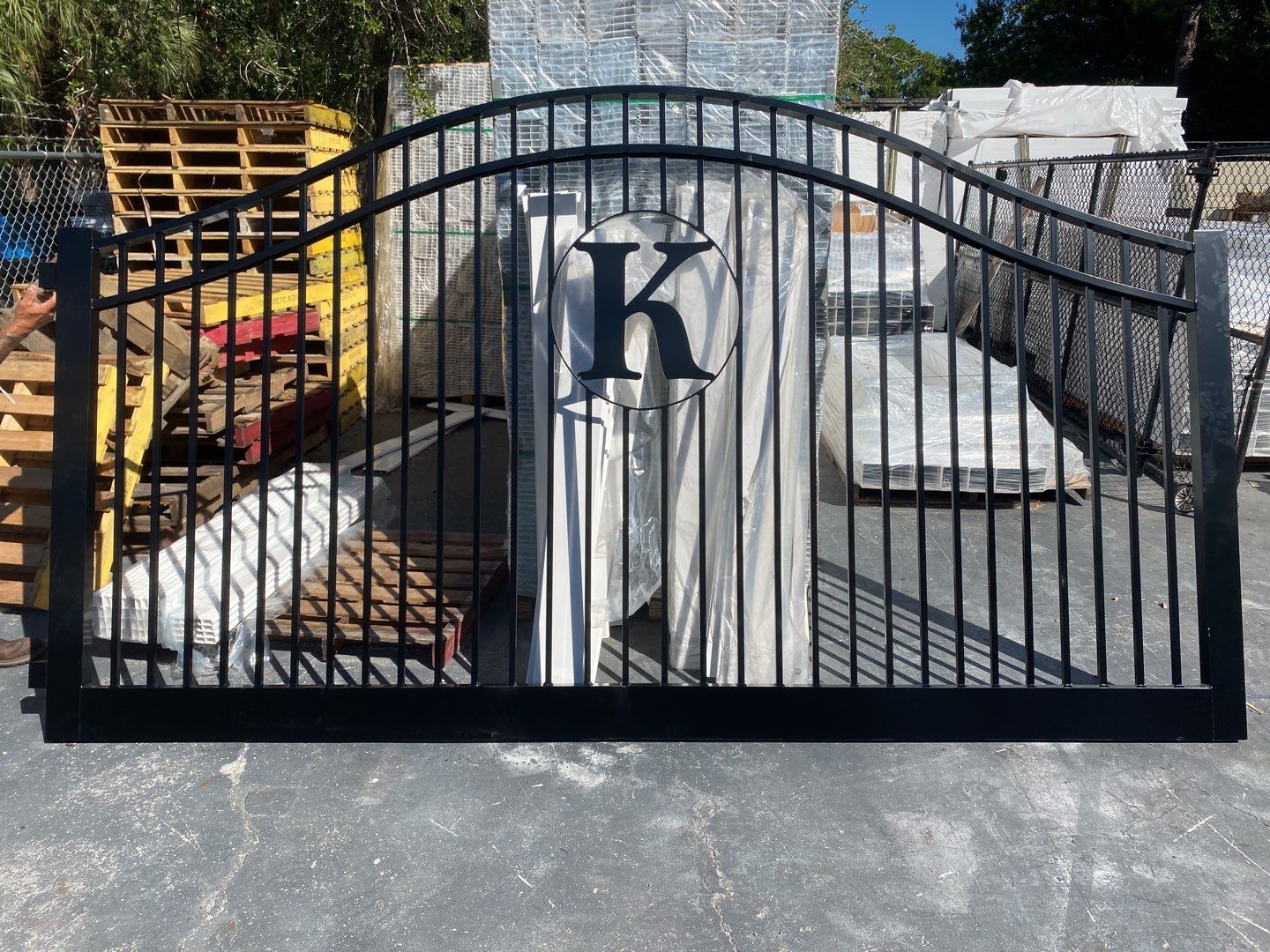 Longboat Key, FL 6 ft. Tall Entry Gates & Shadowbox Wood Fence by Asap fence and gates, LLC