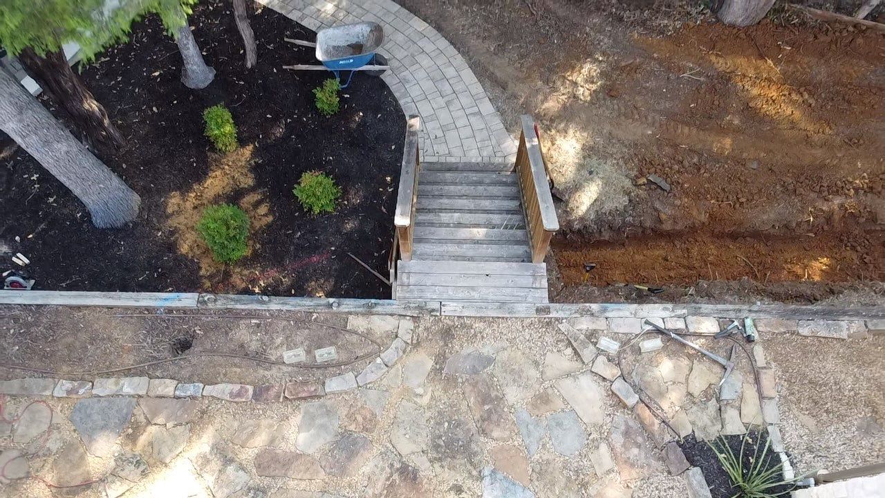 In Progress Retaining Wall Project by Peterson’s